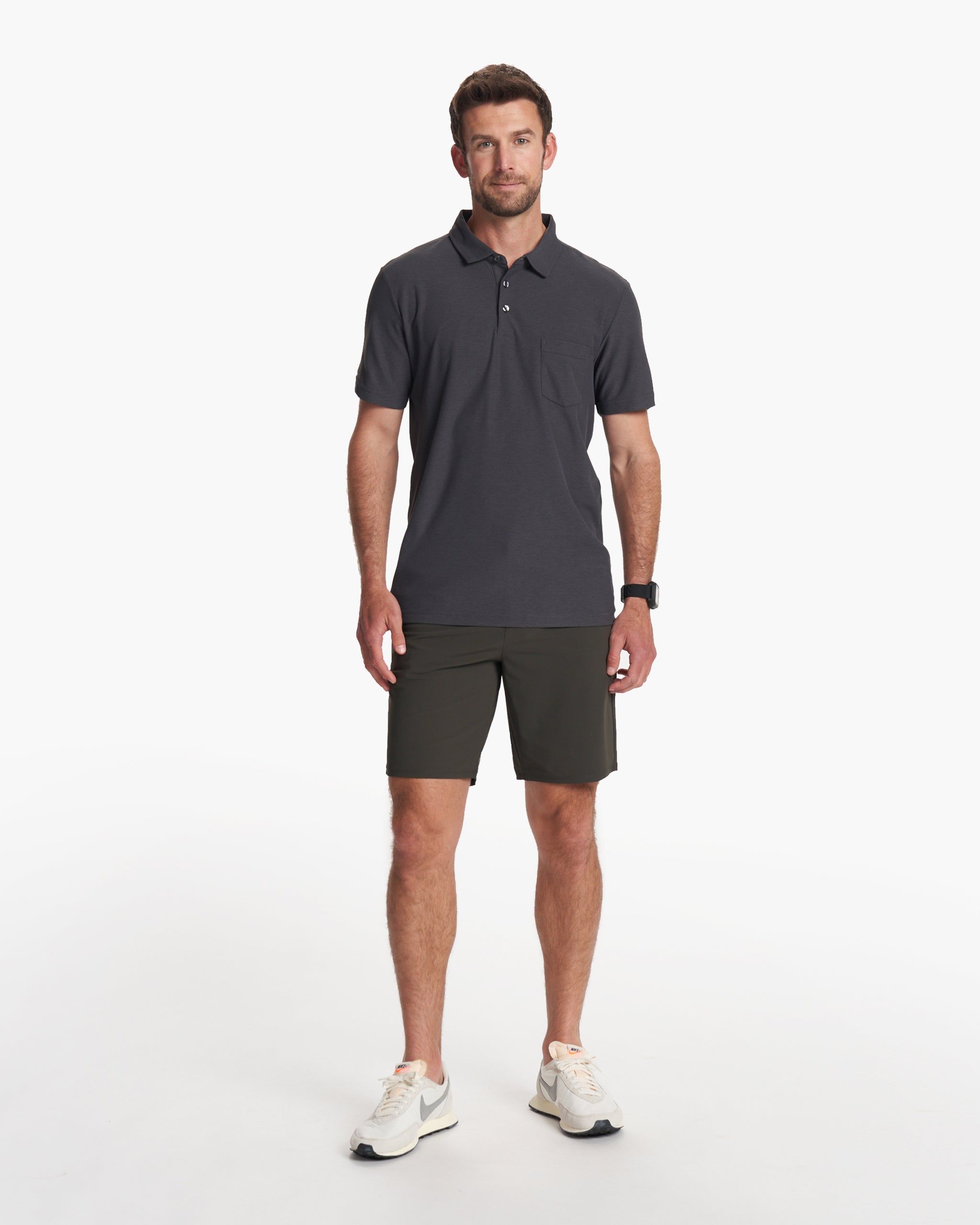 Ace Polo | Charcoal sold by Vuori product image thumbnail 4