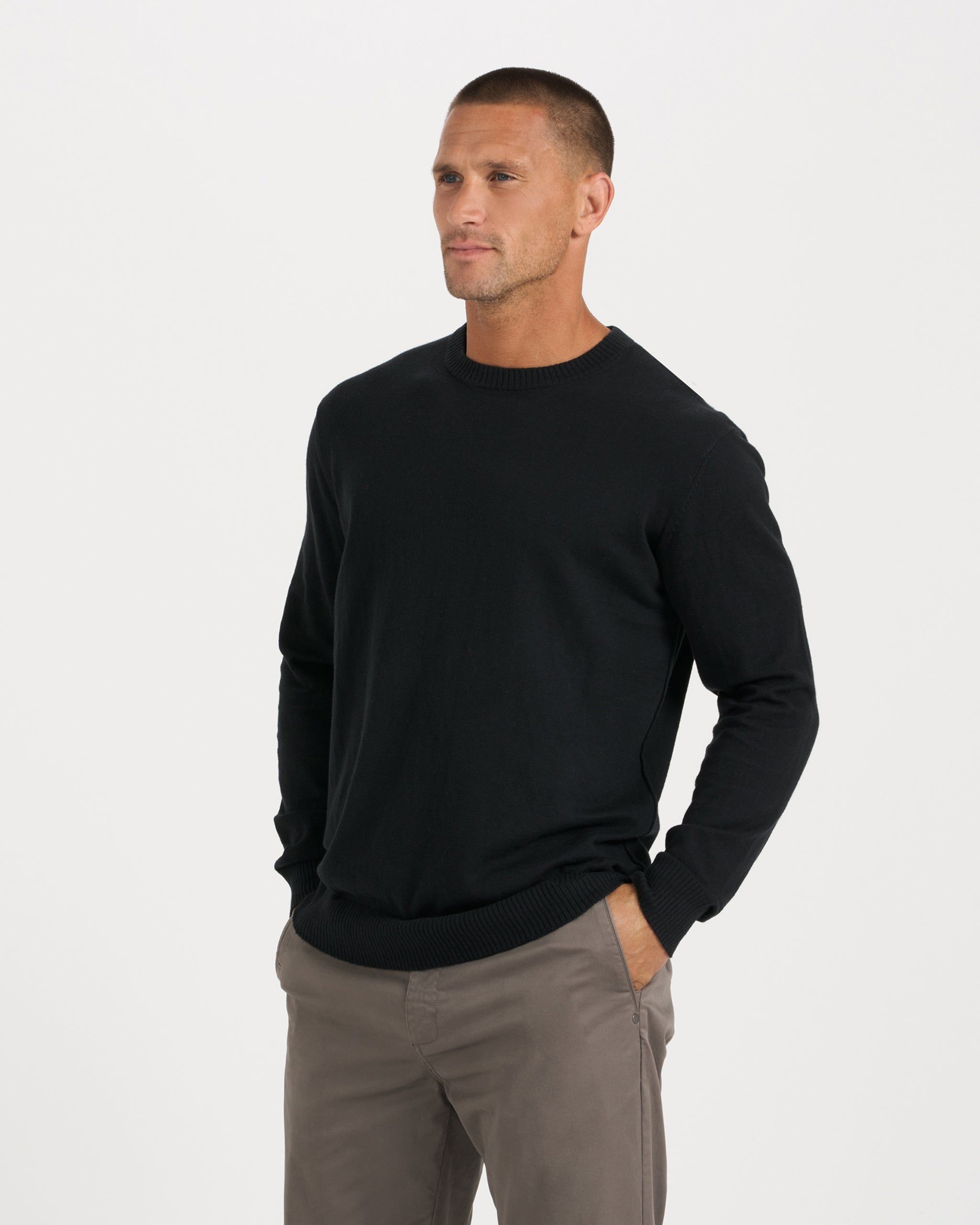 Fluent Sweater | Black sold by Vuori product image thumbnail 3