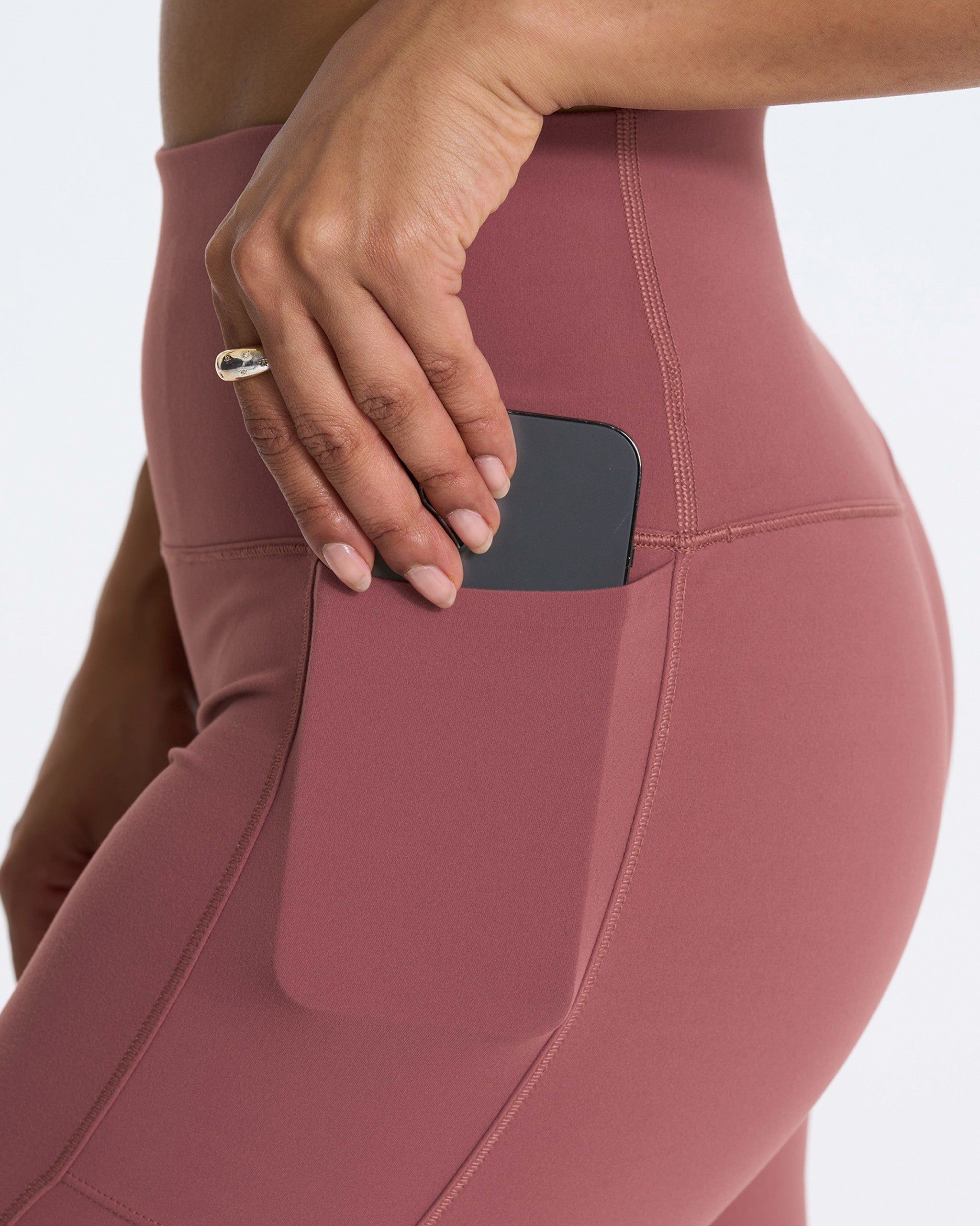 Studio Pocket Legging-Short | Rosewood sold by Vuori product image thumbnail 6