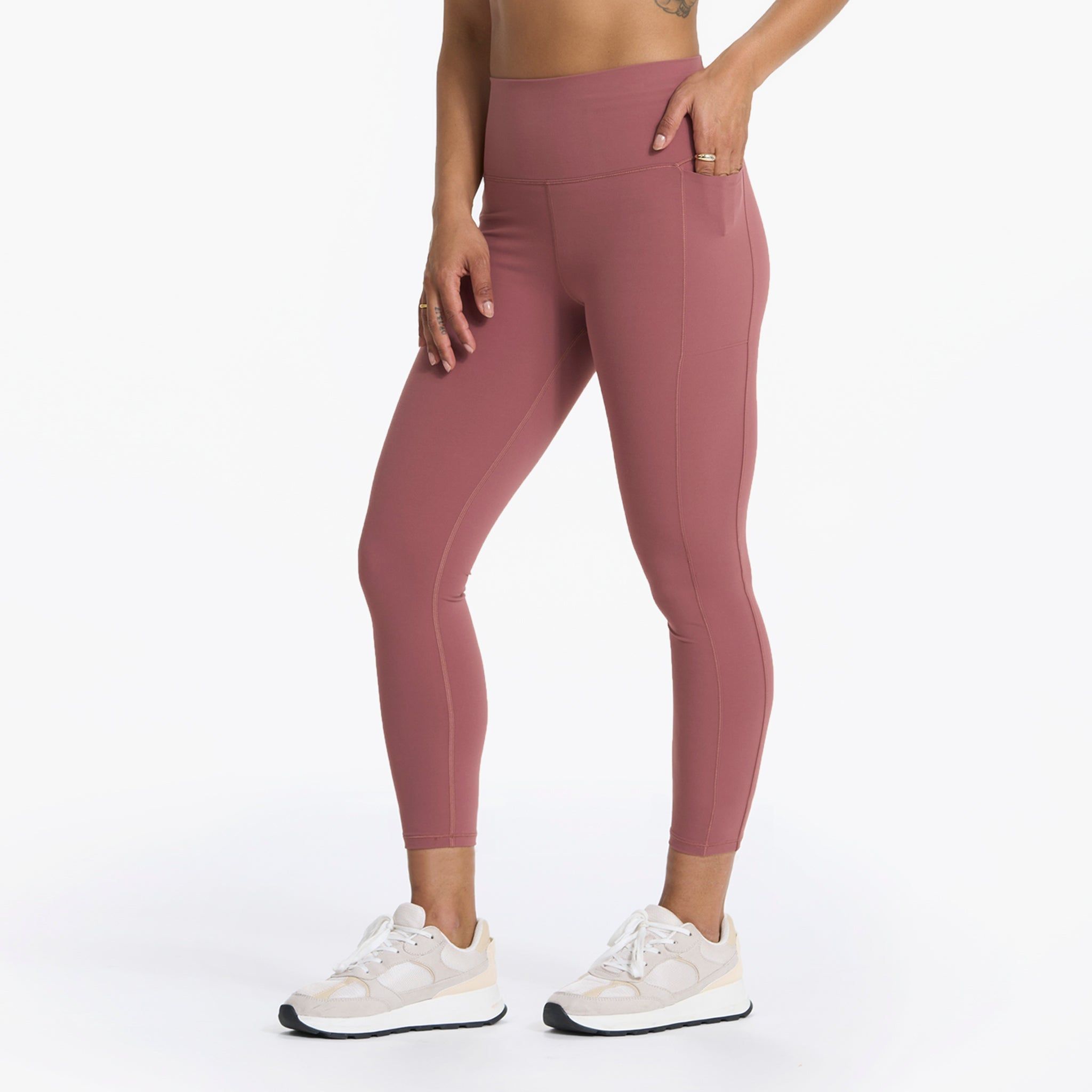 Studio Pocket Legging-Short | Rosewood sold by Vuori