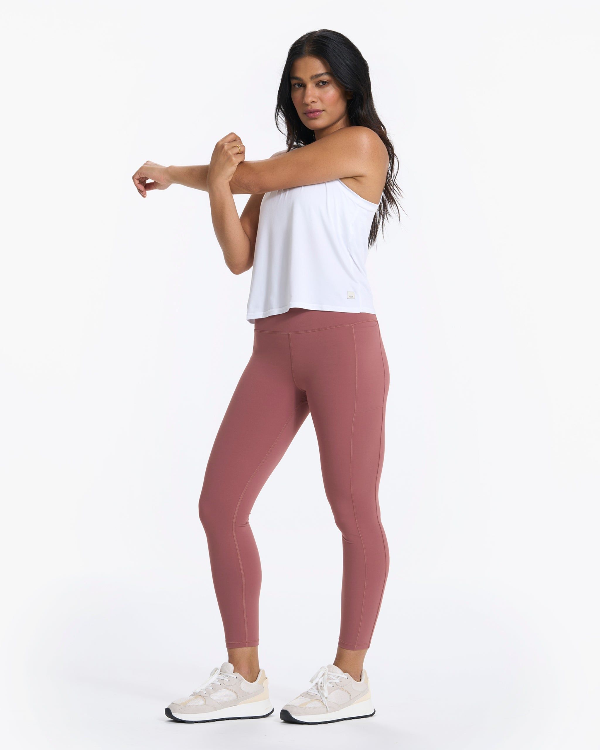 Studio Pocket Legging-Short | Rosewood sold by Vuori product image thumbnail 7