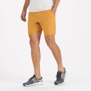 Ponto Short | Flax Heather sold by Vuori