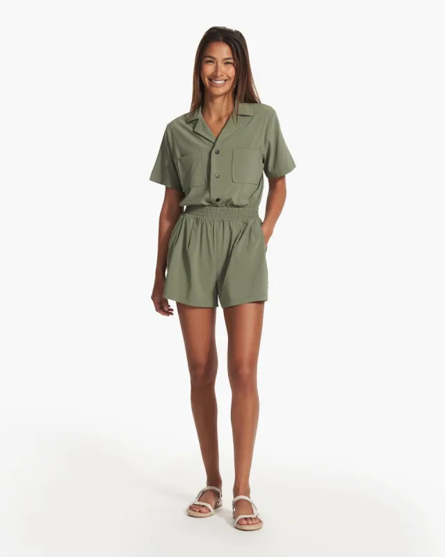Villa Romper | Pistachio sold by Vuori