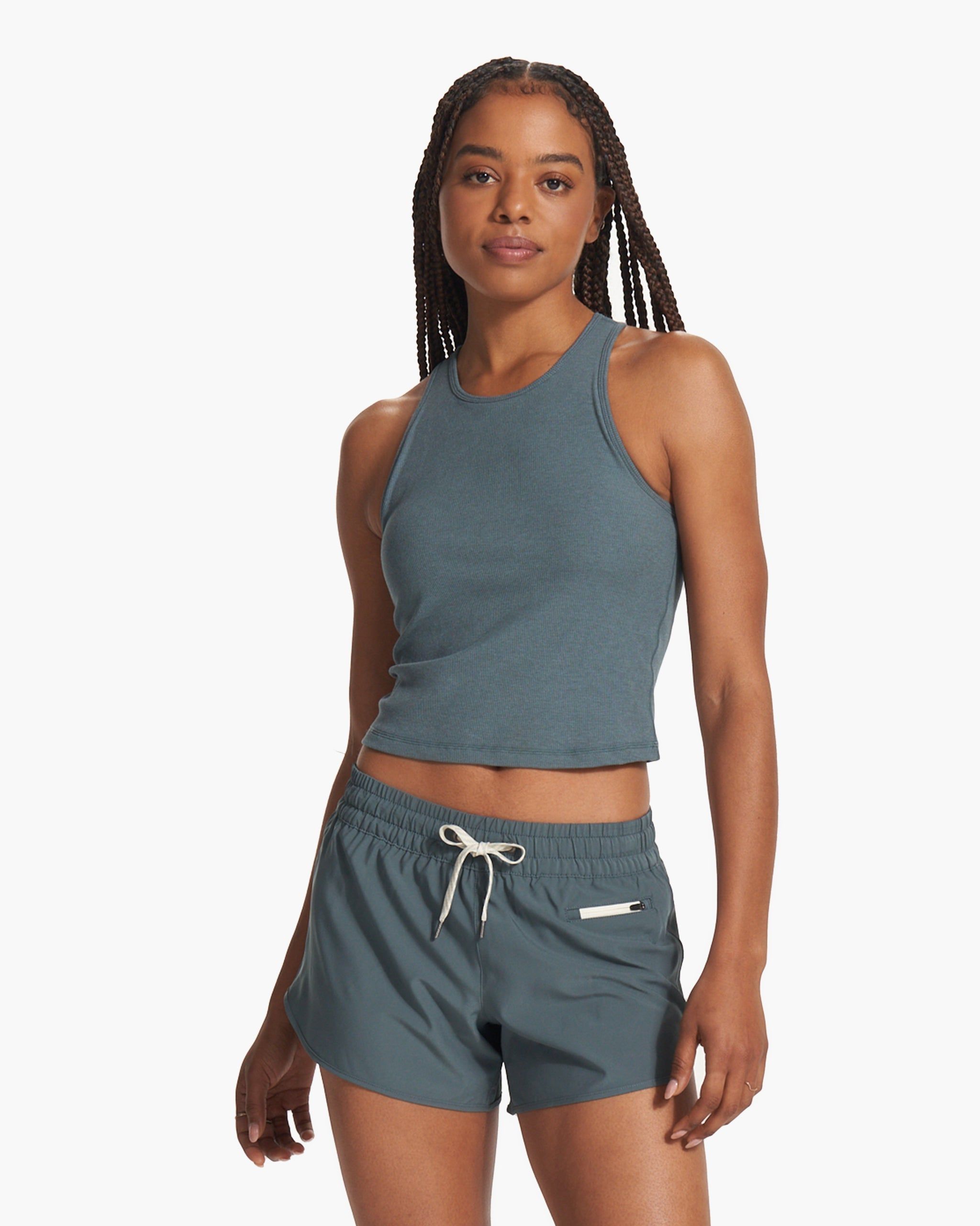 Pose Plyo Tank | Lake Heather sold by Vuori