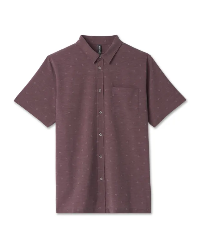 Short Sleeve Bridge Button Down | Hazel Dot sold by Vuori