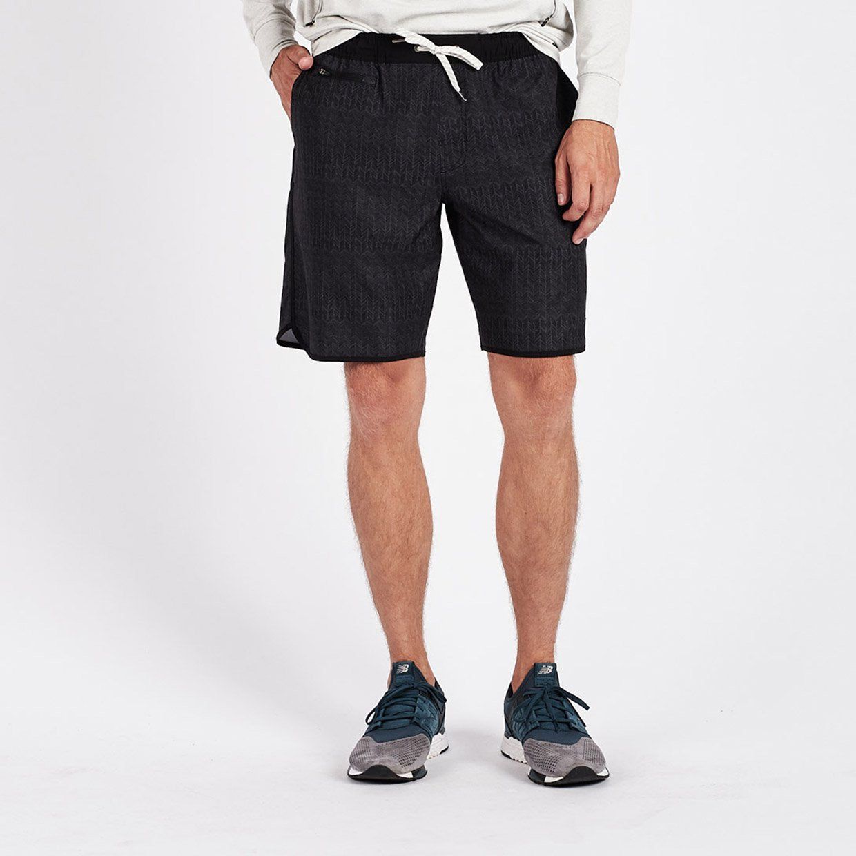 Banks Short | Black Herringbone Texture sold by Vuori product image thumbnail 2