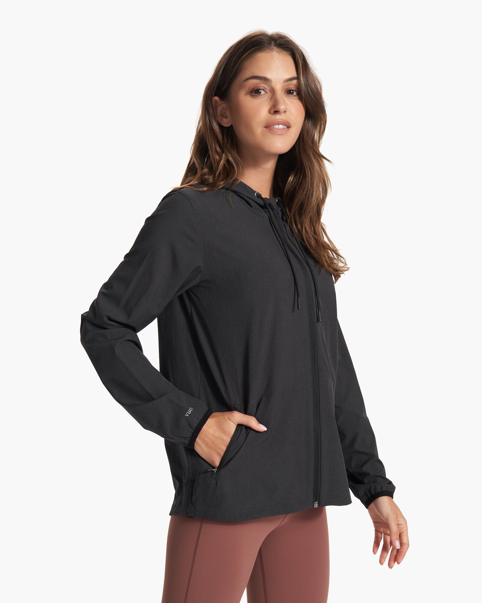 Womens Outdoor Trainer Shell | Black Heather sold by Vuori product image thumbnail 2