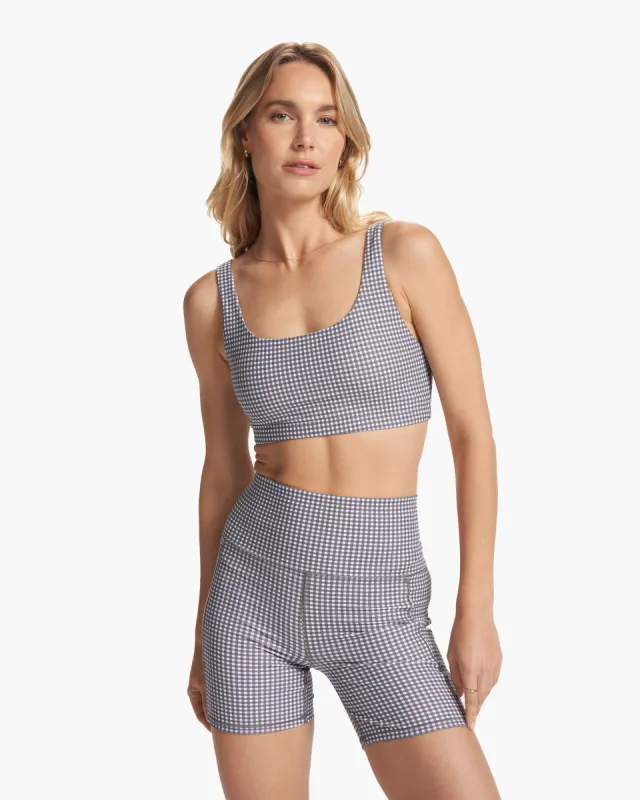 Daily Bra | White Gingham Plaid sold by Vuori