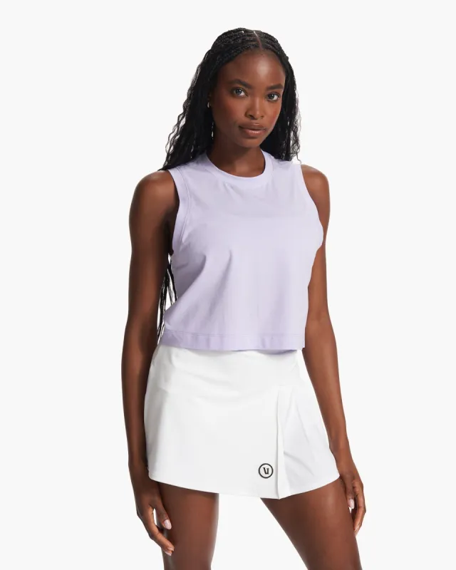 Feather Crop Tank | Zinnia sold by Vuori