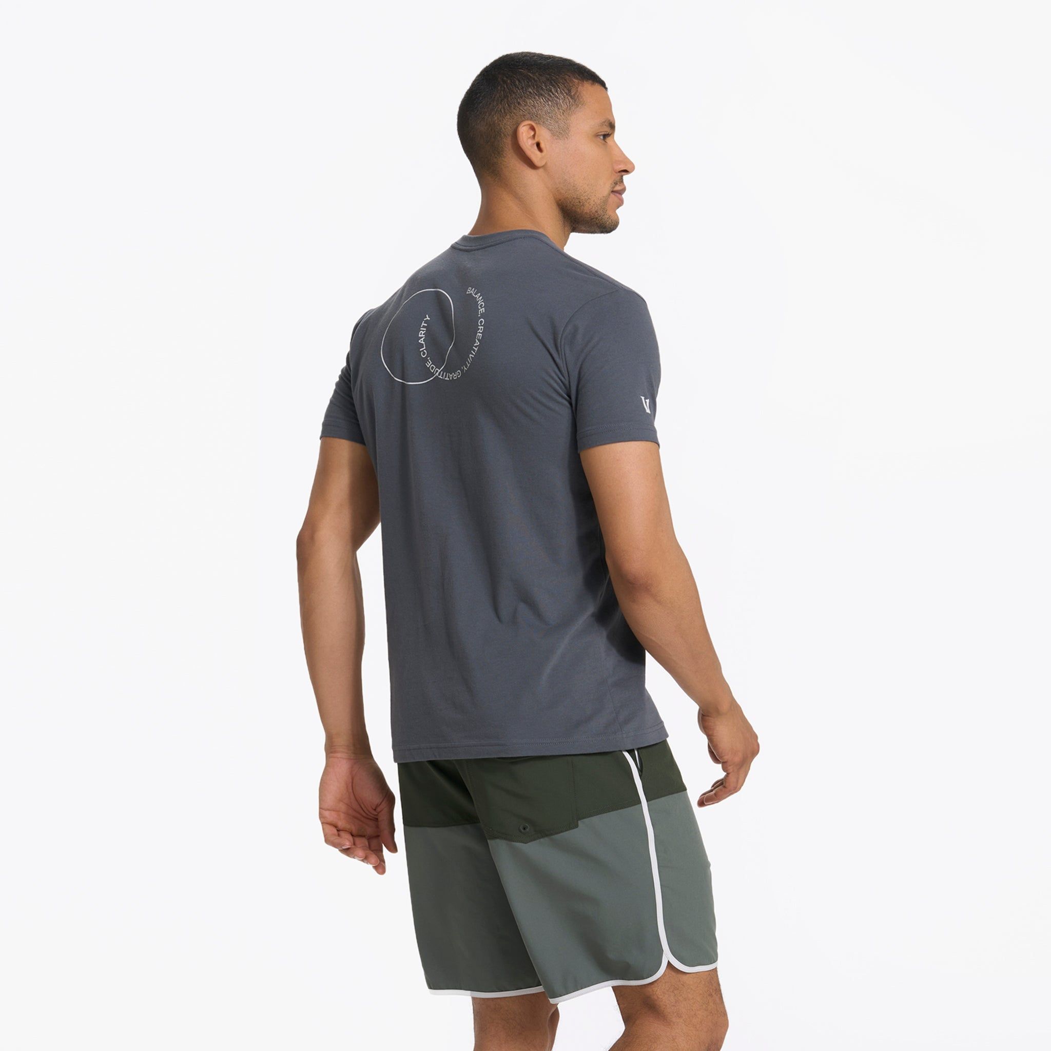 New Wave Tee | Charcoal sold by Vuori product image thumbnail 3