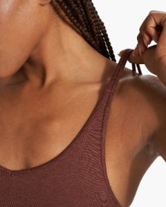 Halo Performance Crop | Cedar Heather sold by Vuori