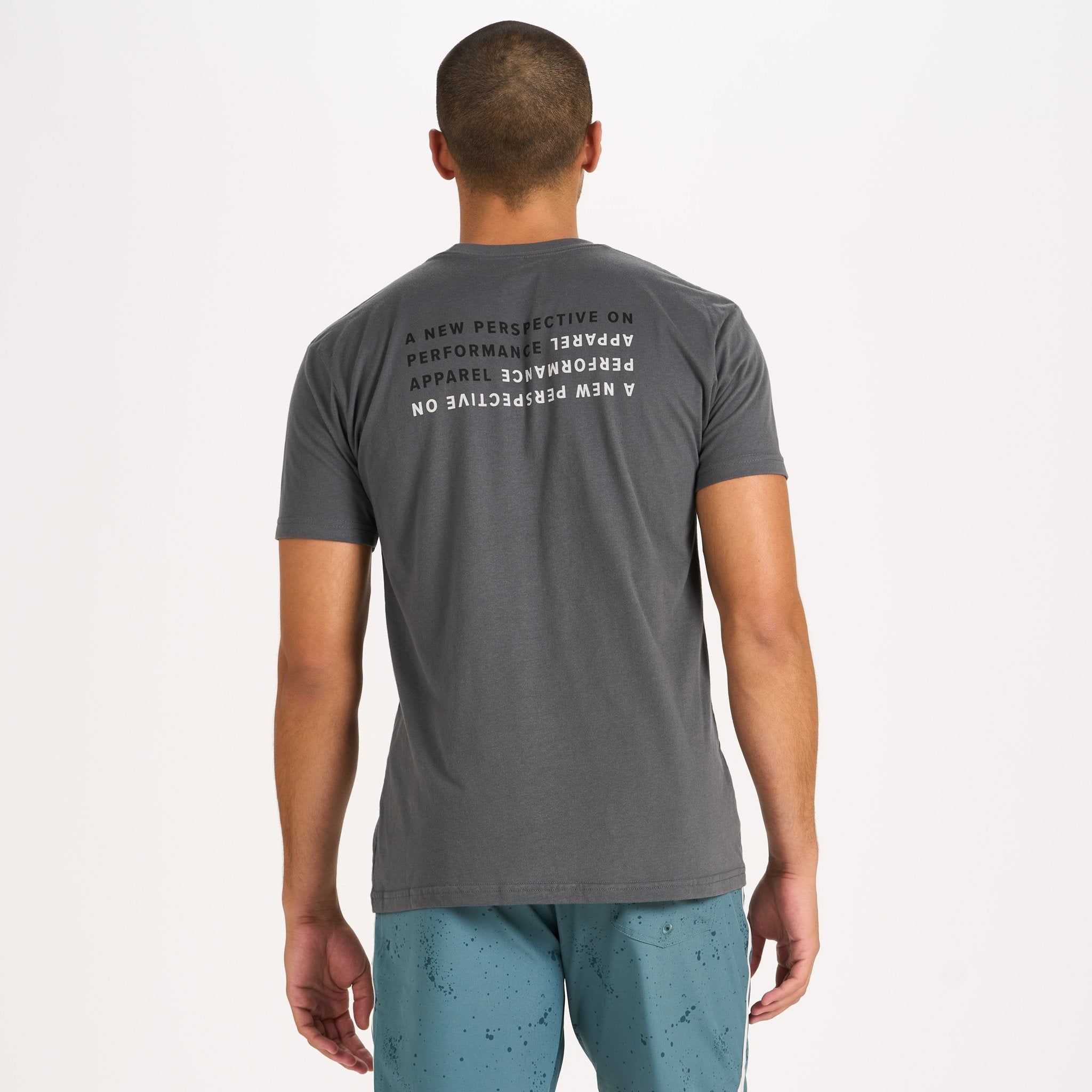 New Perspective Tee | Charcoal sold by Vuori product image thumbnail 3