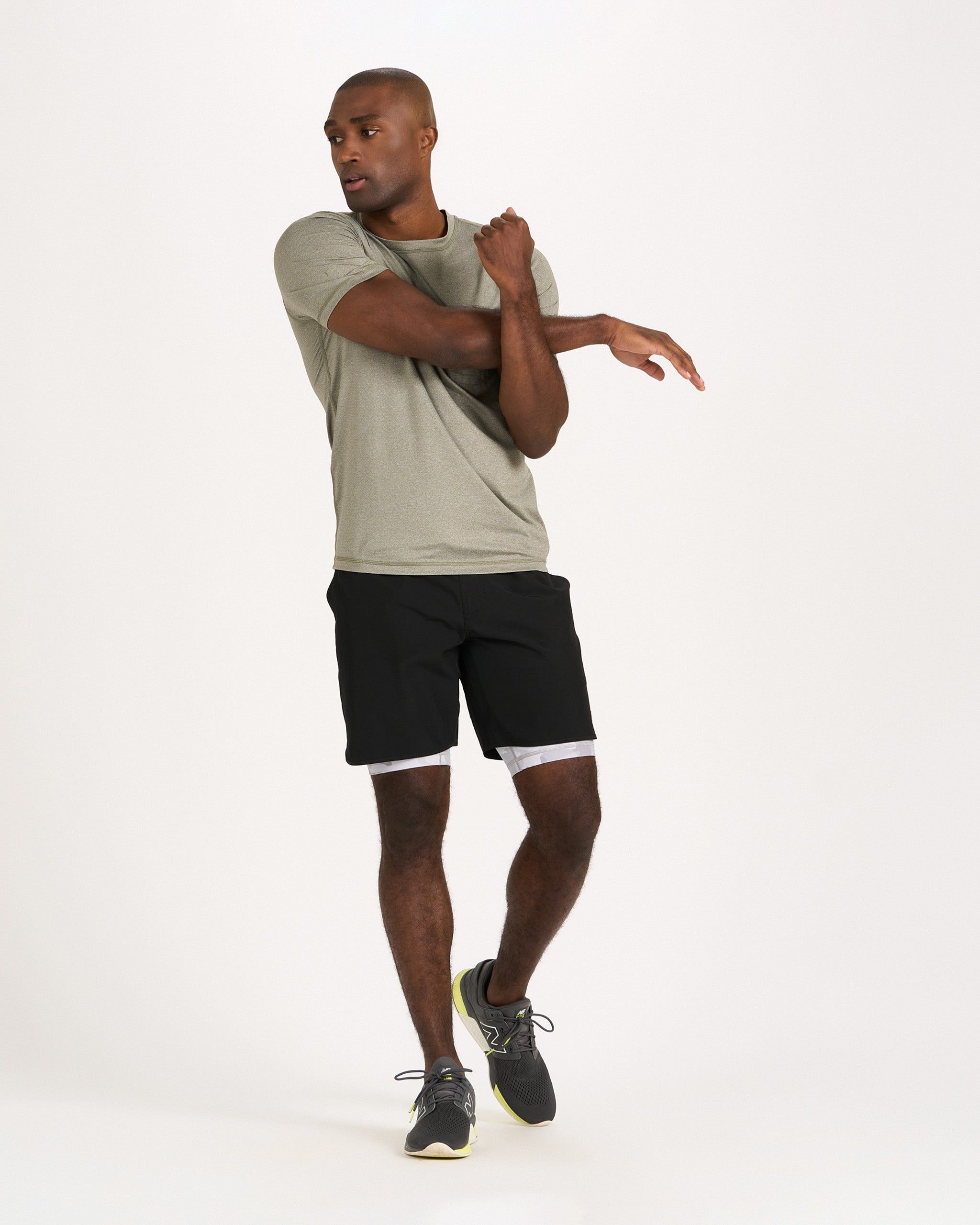 Tradewind Performance Tee | Army Heather sold by Vuori product image thumbnail 6