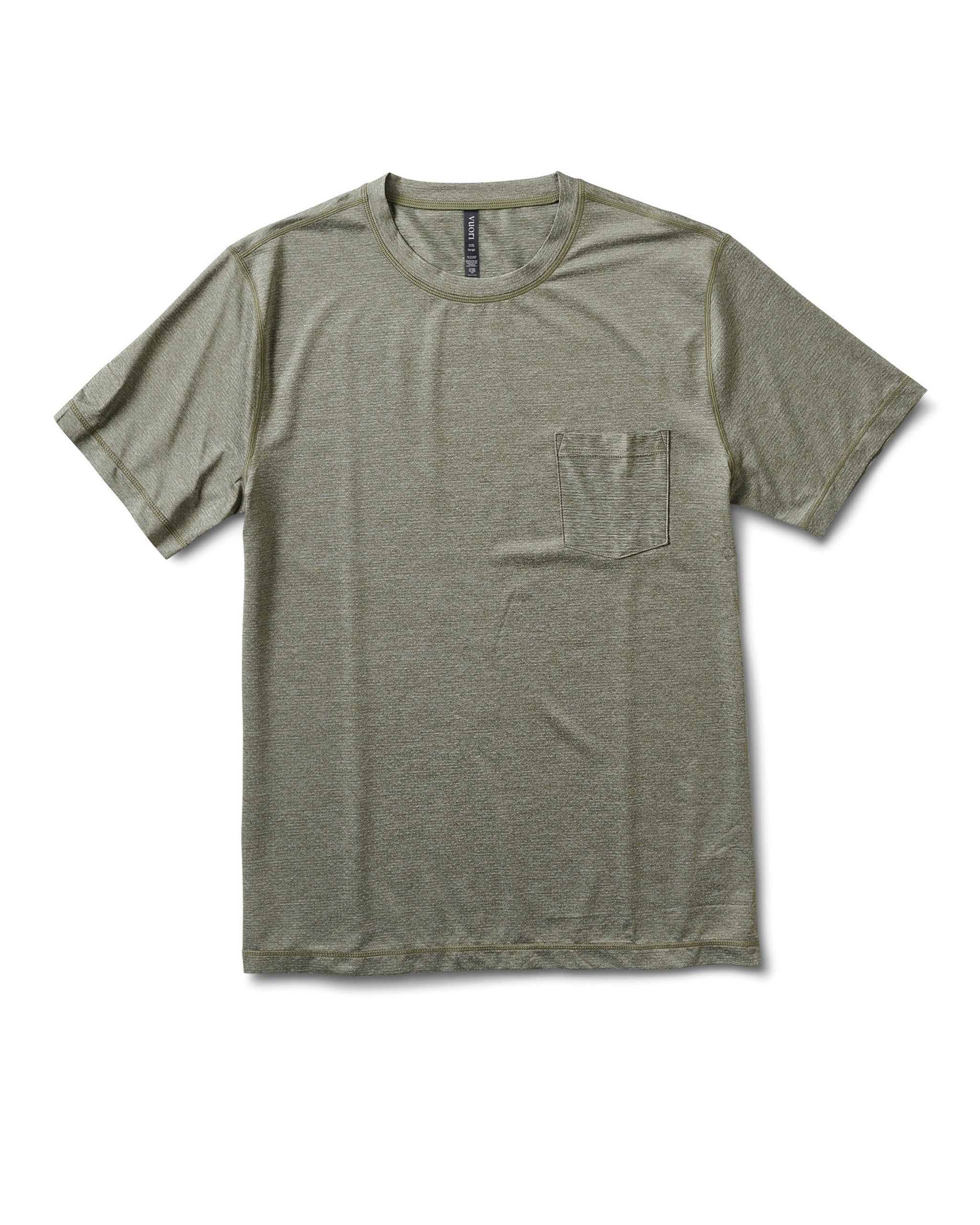 Tradewind Performance Tee | Army Heather sold by Vuori
