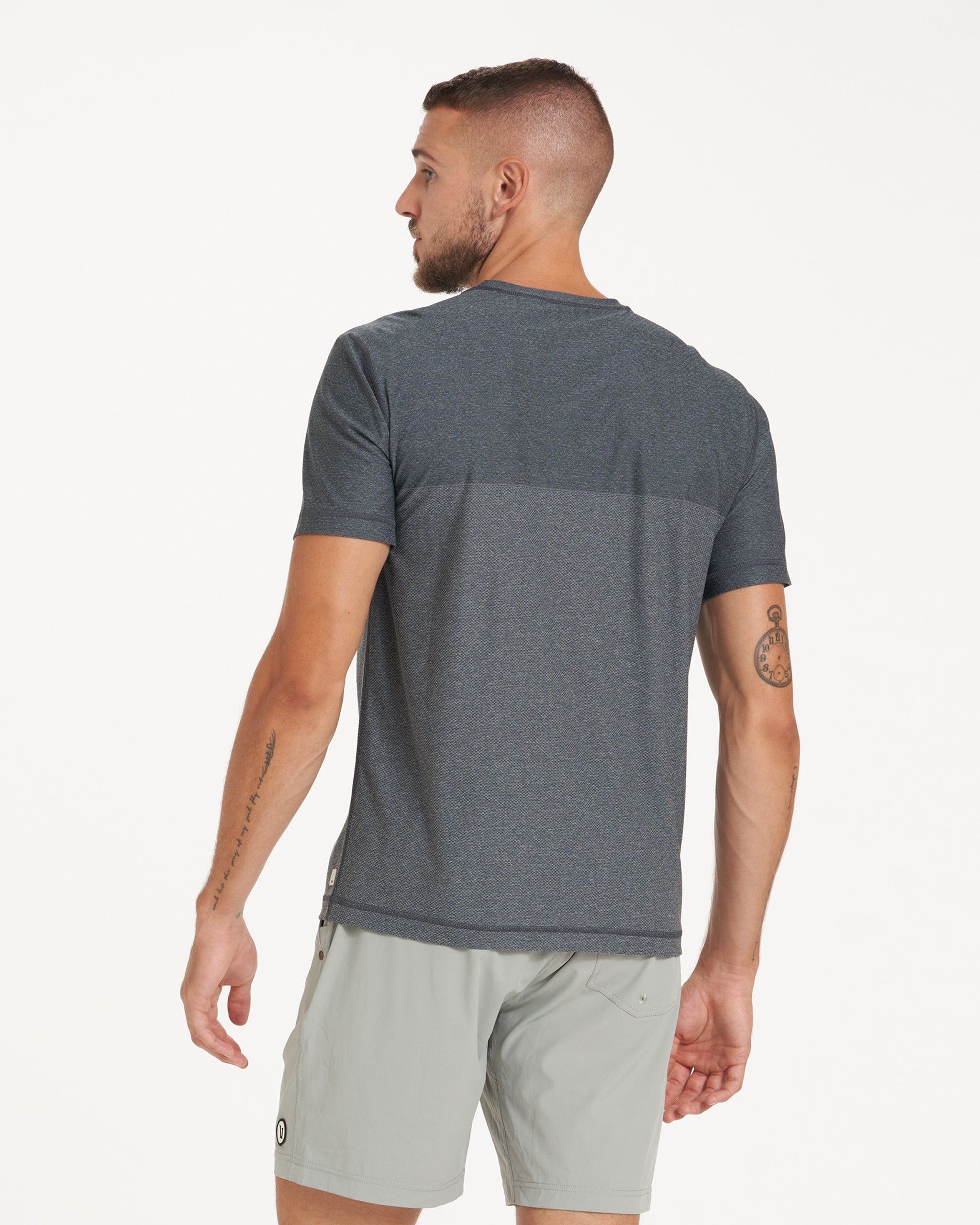 Grandview Tech Tee | Black Heather sold by Vuori product image thumbnail 5