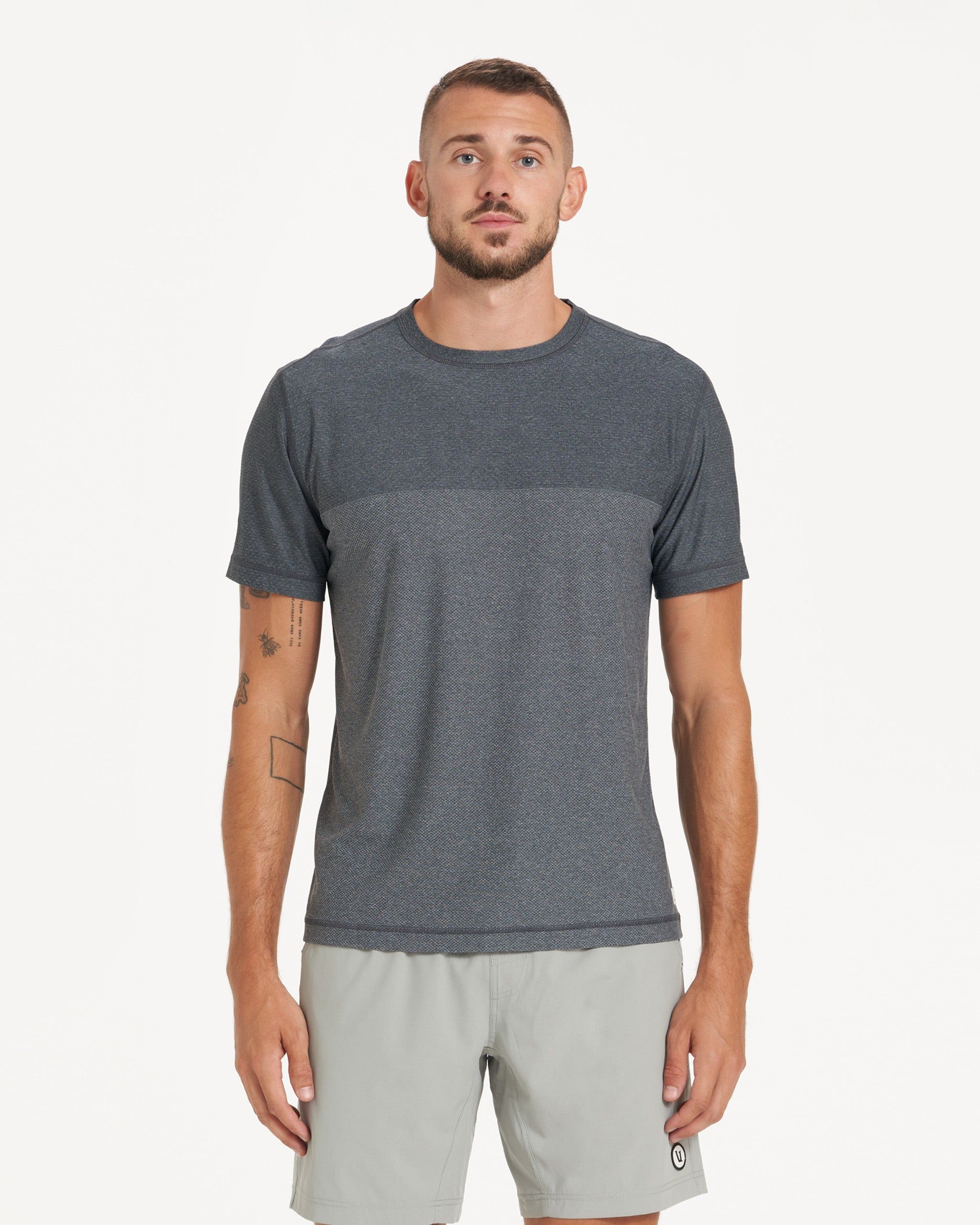 Grandview Tech Tee | Black Heather sold by Vuori product image thumbnail 2