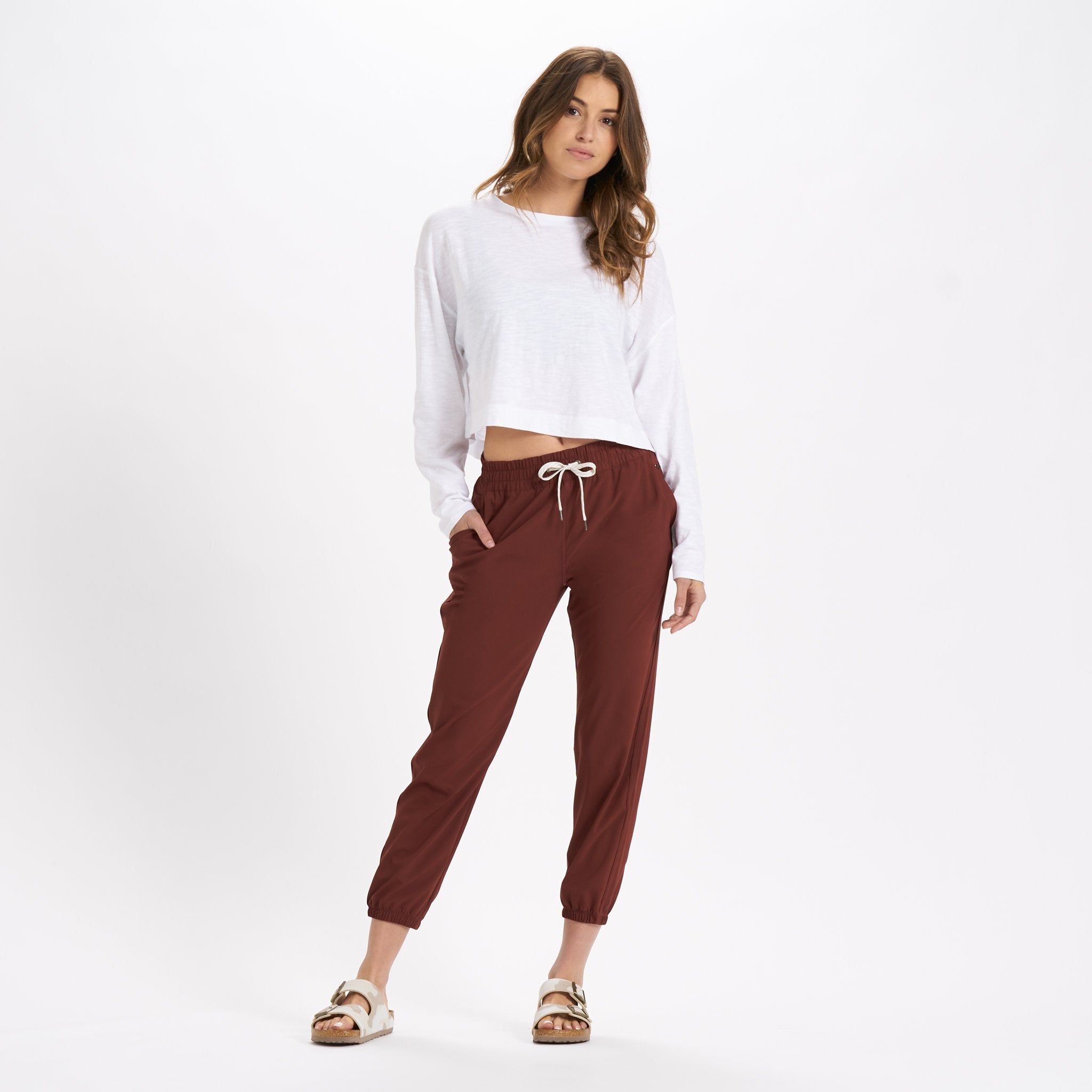 Long-Sleeve Sundown Tee | White sold by Vuori product image thumbnail 4