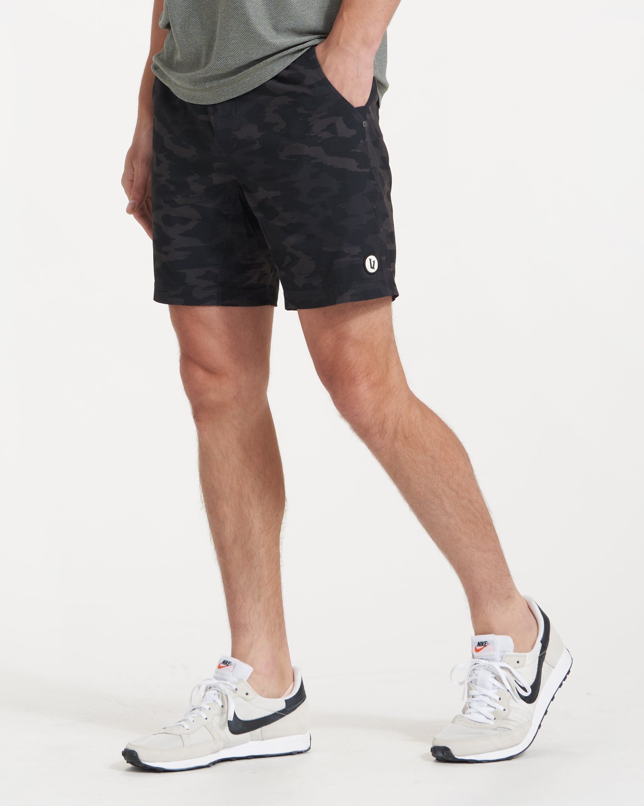 Kore Unlined Short | Black Watercolor Camo sold by Vuori product image thumbnail 4