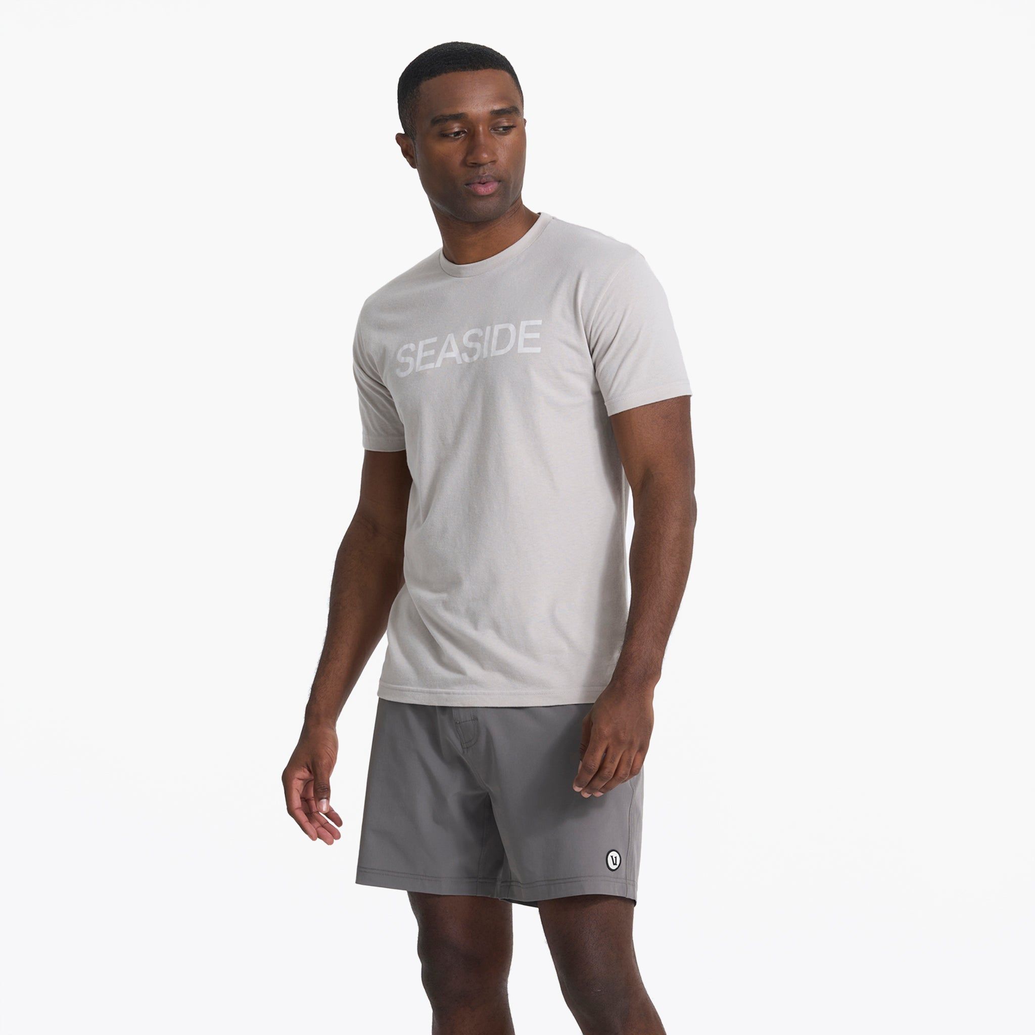 Seaside Tee | Light Grey sold by Vuori product image thumbnail 2