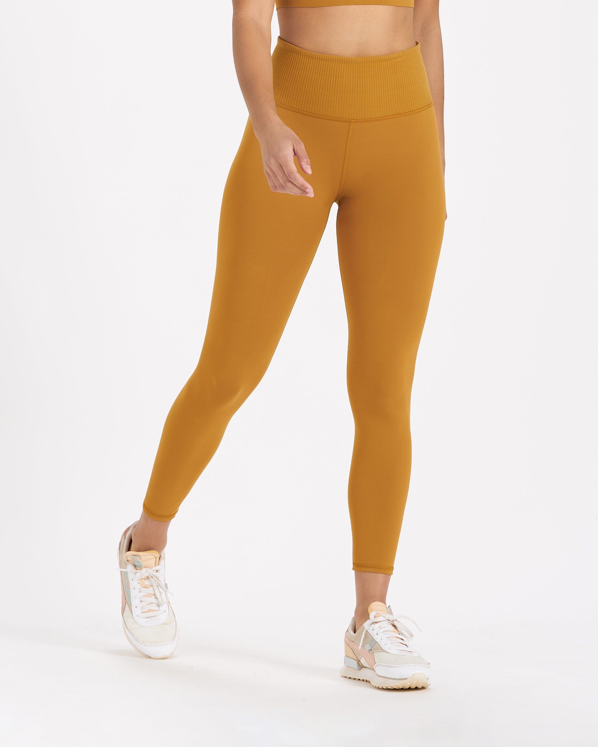 Rib Studio Legging | Dark Golden sold by Vuori product image thumbnail 2