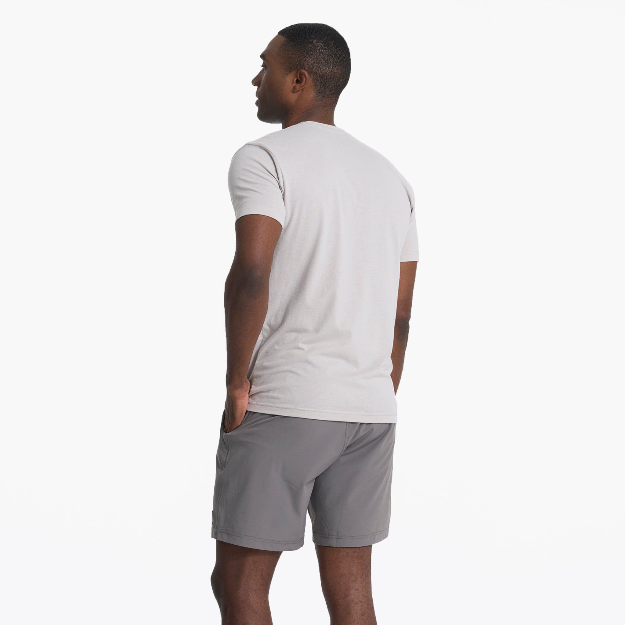 Seaside Tee | Light Grey sold by Vuori product image thumbnail 3