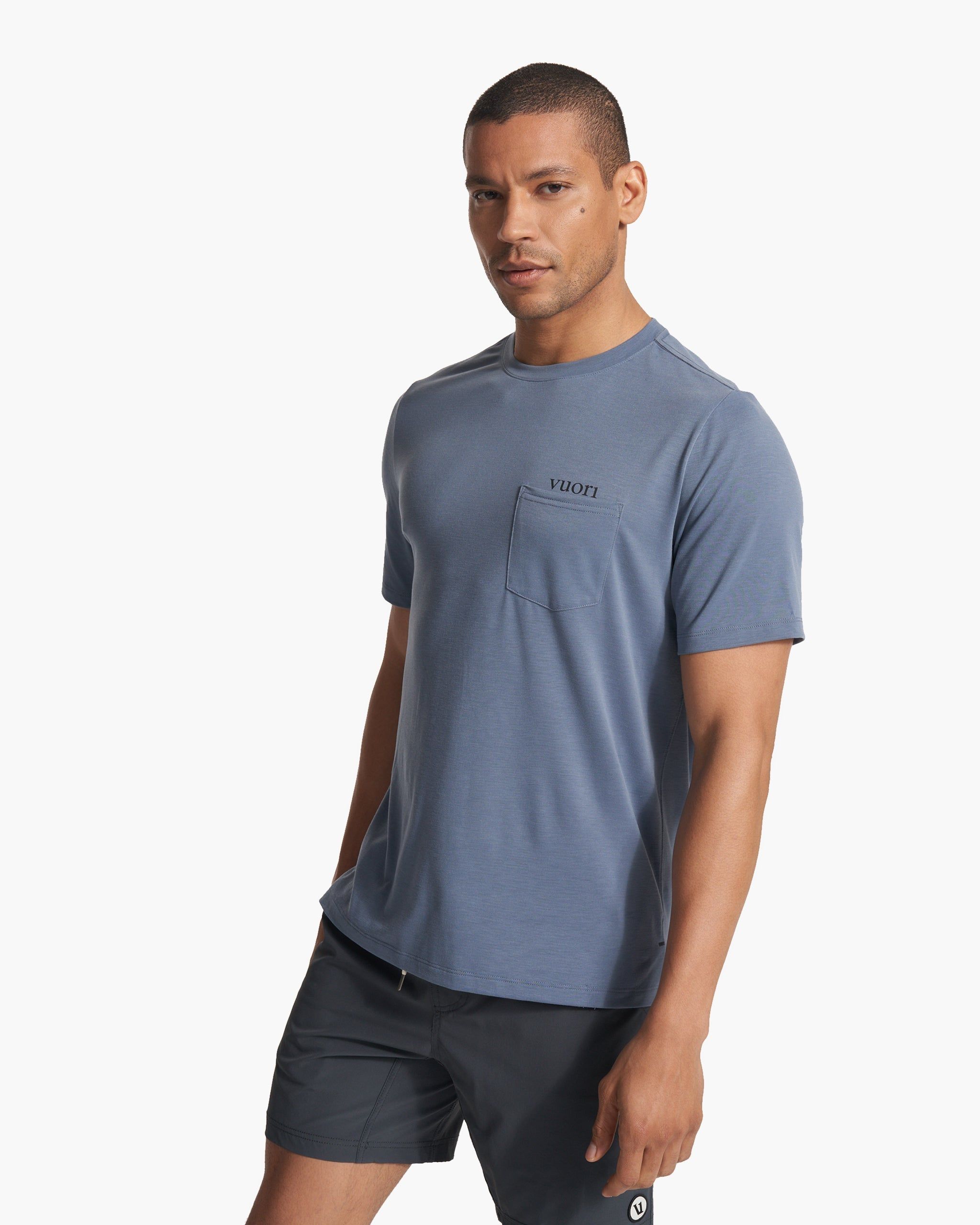 Current Pocket Tee | Azure sold by Vuori product image thumbnail 4