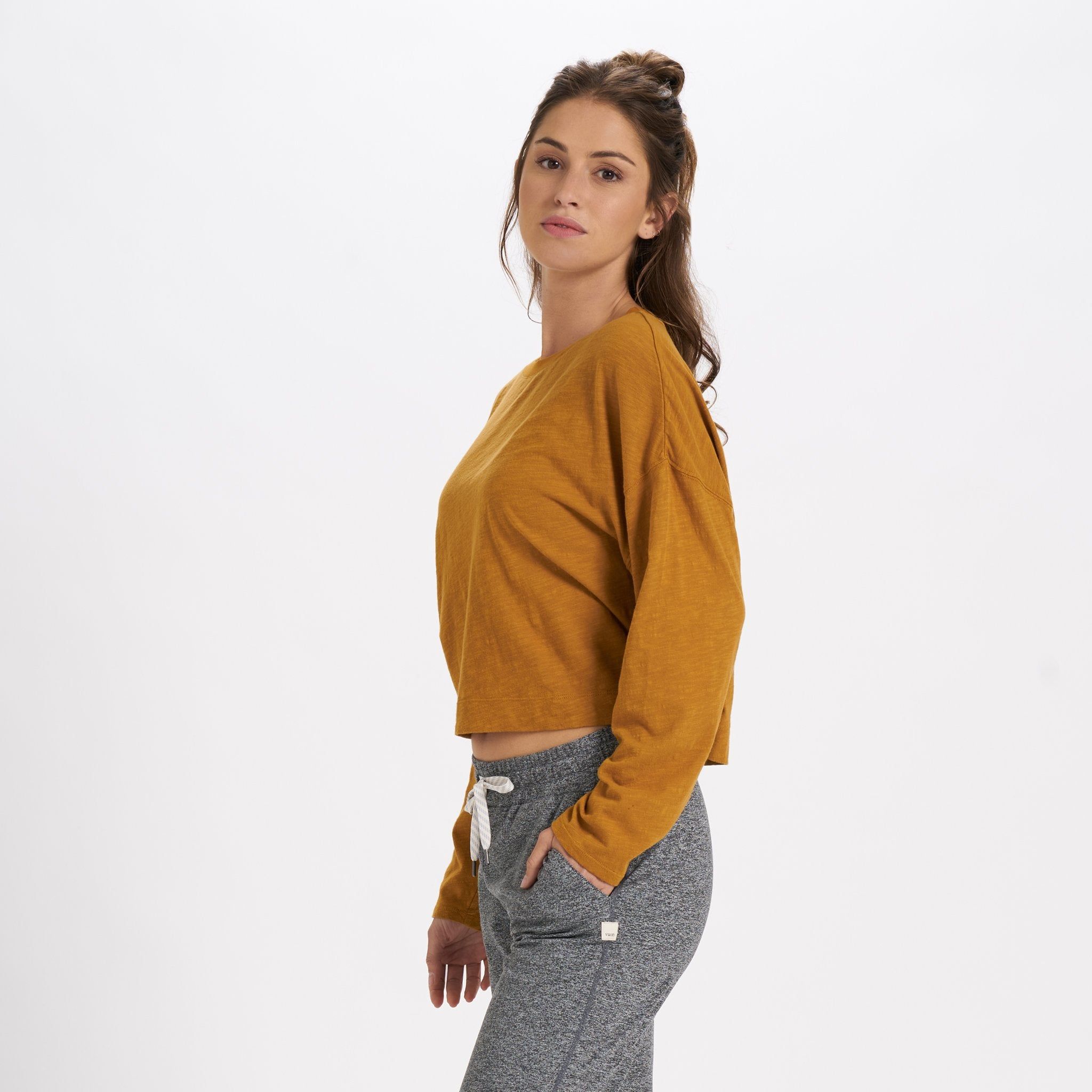 Long-Sleeve Sundown Tee | Dark Golden sold by Vuori product image thumbnail 2