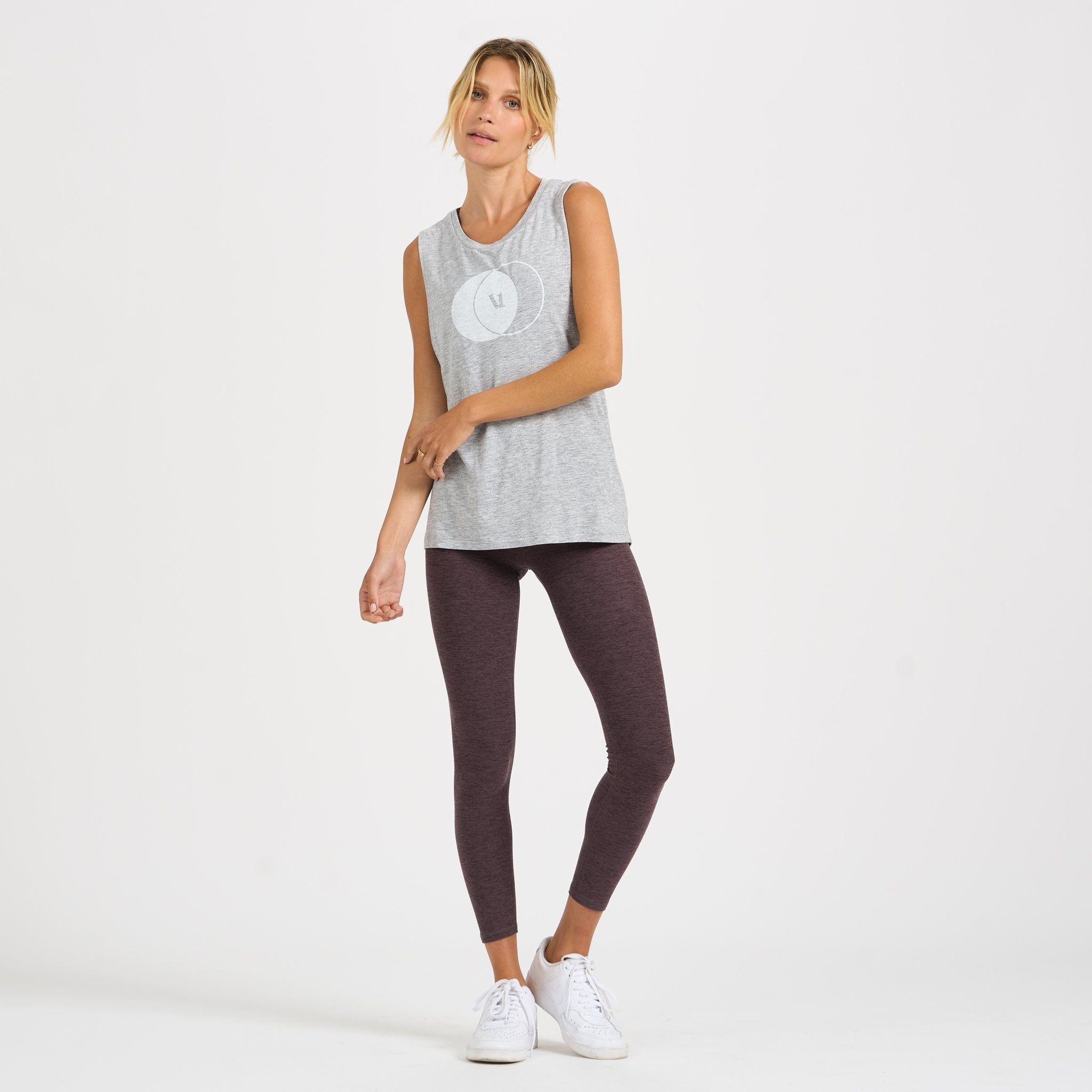 V1 Overlap Tank | Light Heather Grey sold by Vuori product image thumbnail 3