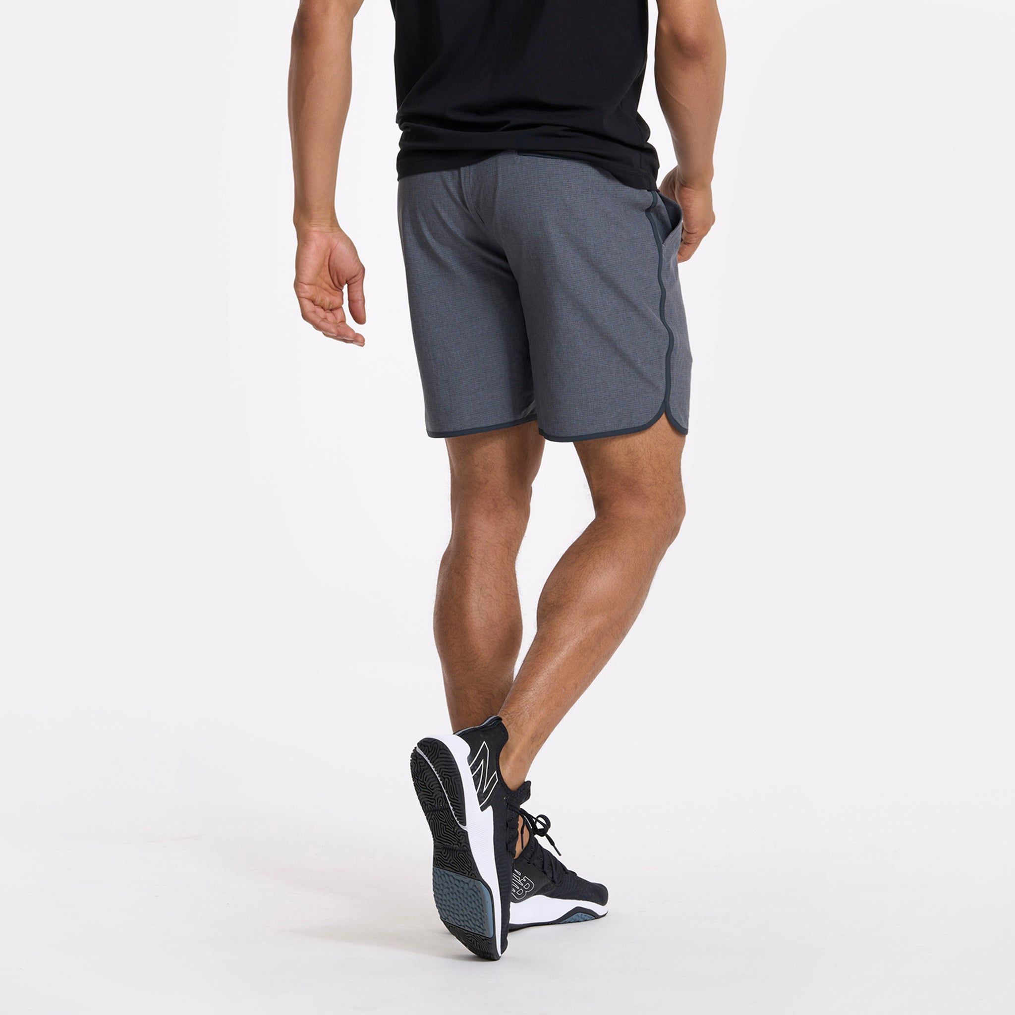 Banks Short | Charcoal Engineered Stripe sold by Vuori product image thumbnail 4