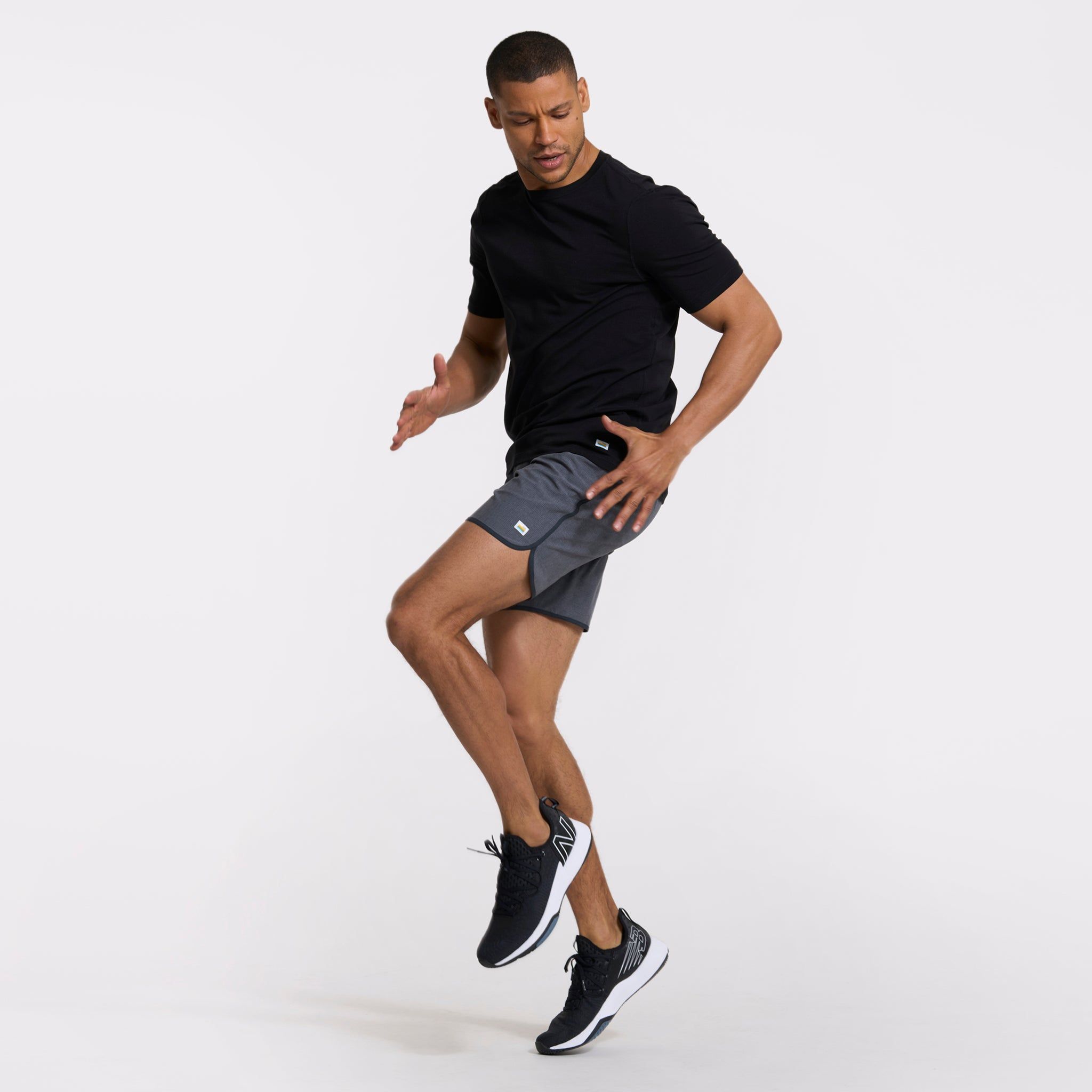 Banks Short | Charcoal Engineered Stripe sold by Vuori product image thumbnail 6