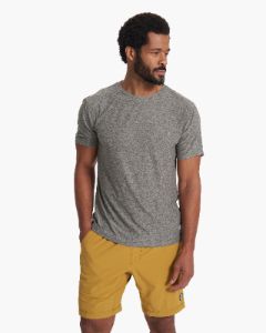 Strato Tech Tee | Heather Grey sold by Vuori