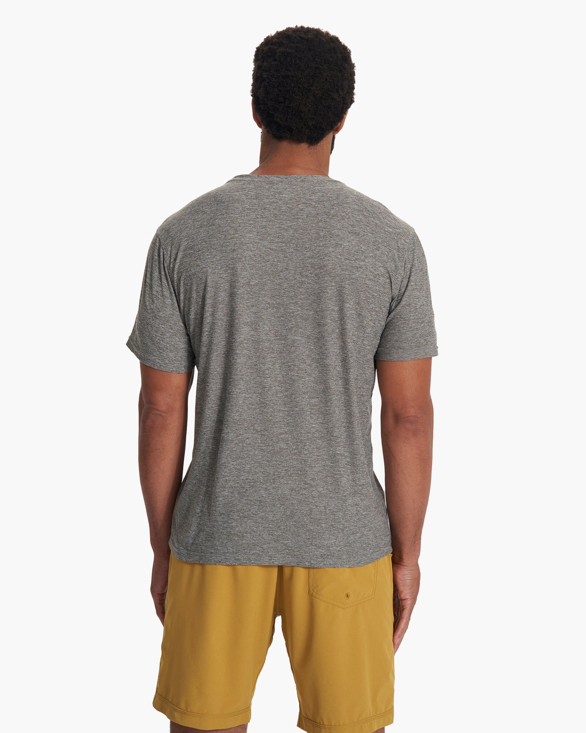 Strato Tech Tee | Heather Grey sold by Vuori product image thumbnail 4