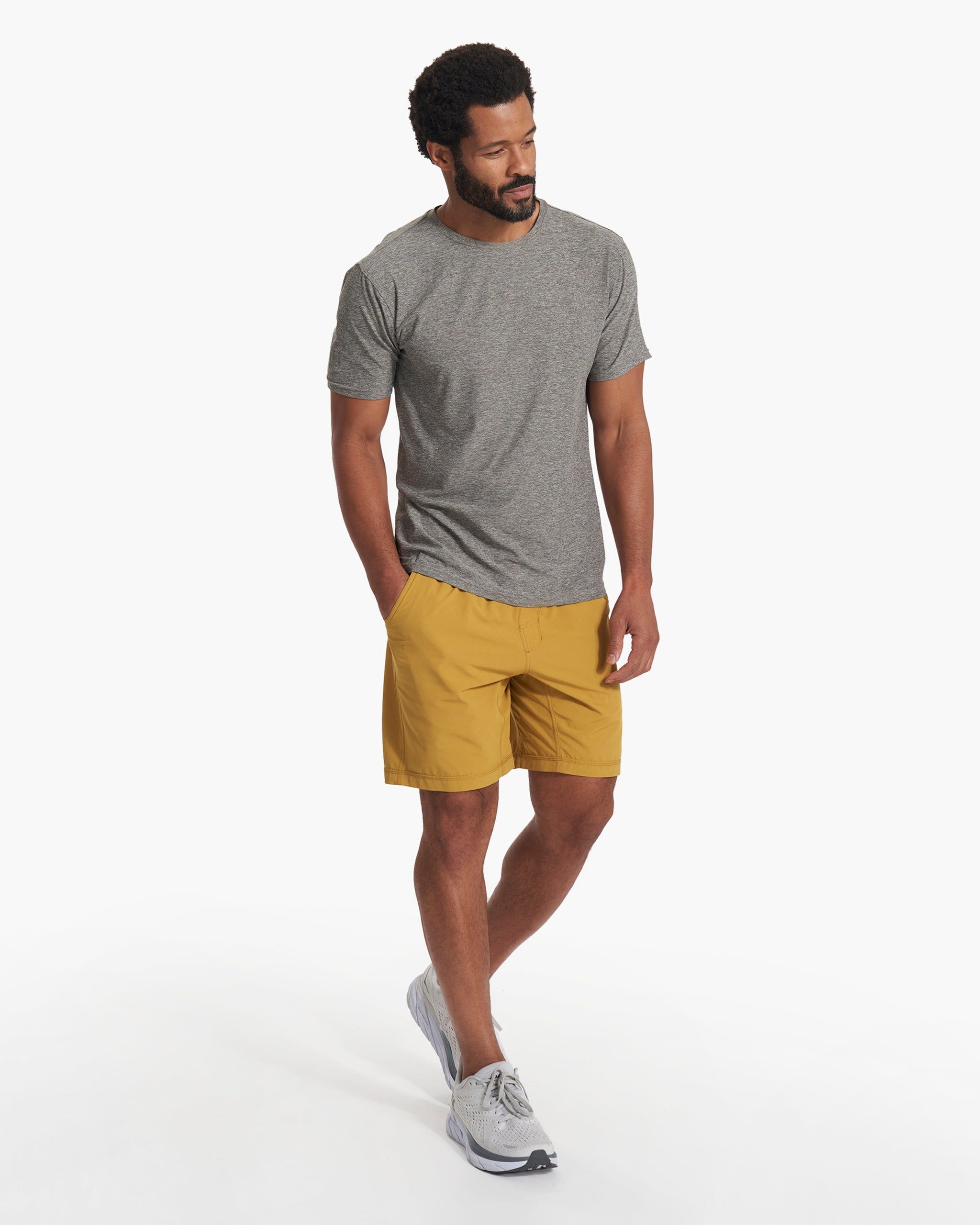 Strato Tech Tee | Heather Grey sold by Vuori product image thumbnail 6