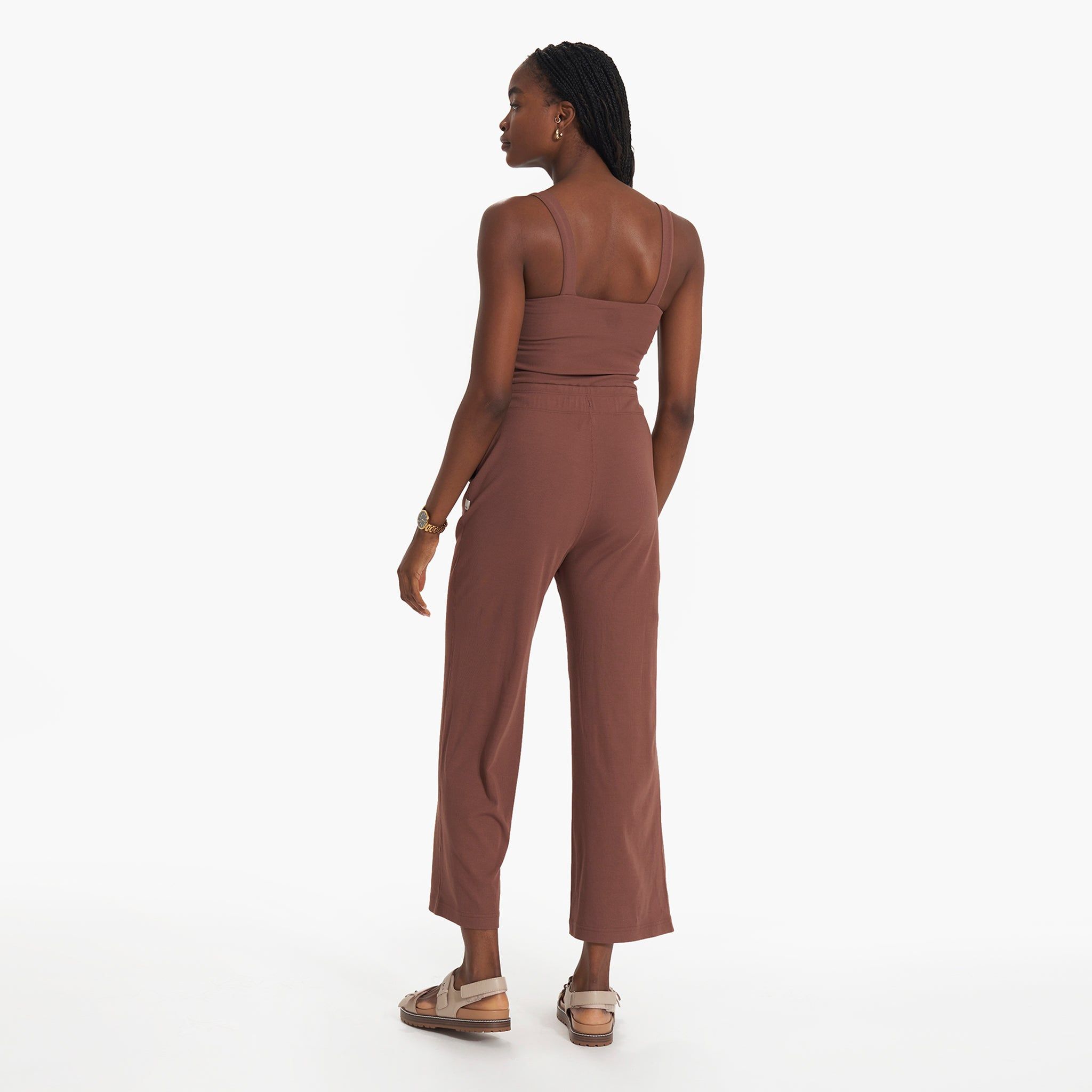 Pose Jumpsuit | Hazelnut sold by Vuori product image thumbnail 5
