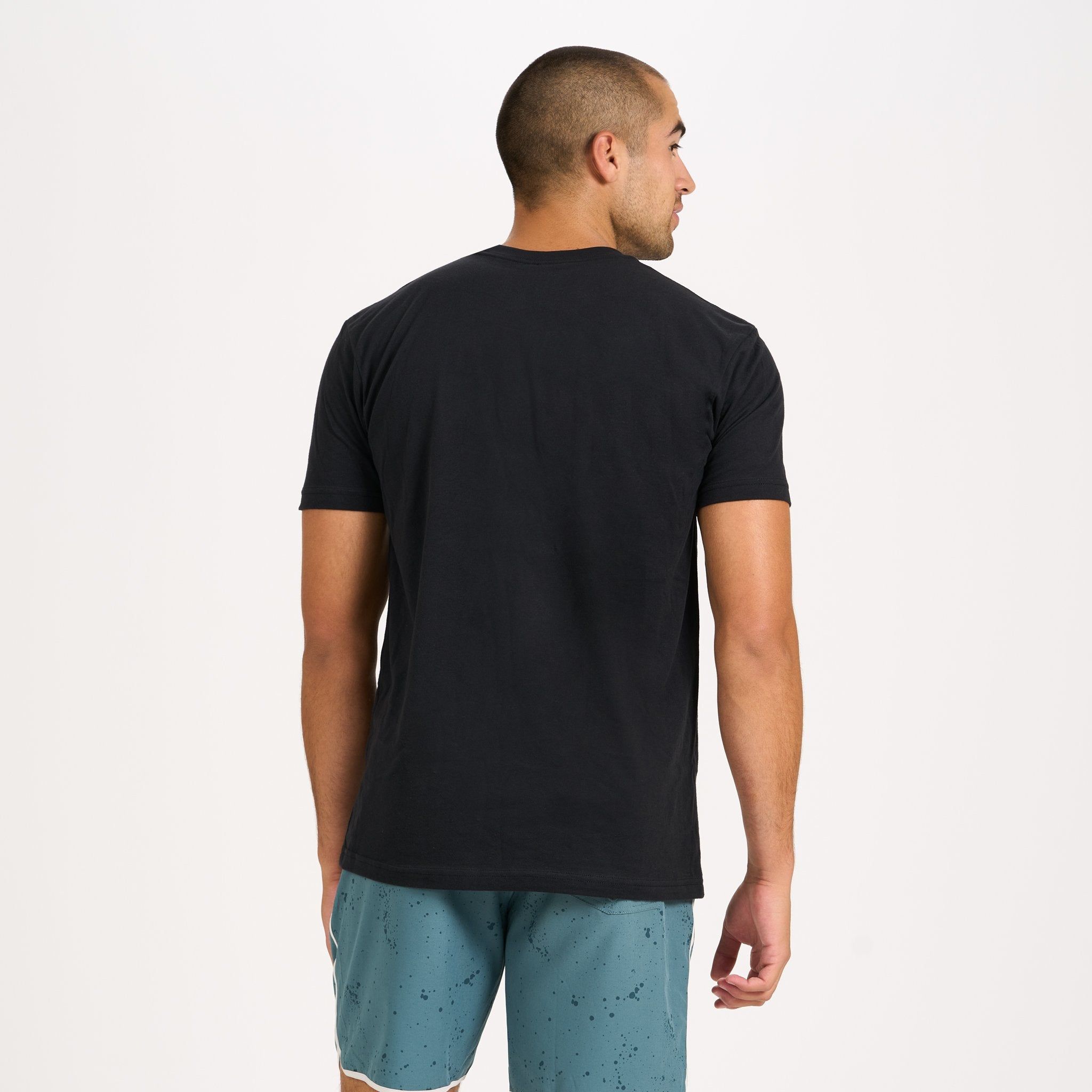 V1 Vuori Wordmark Logo Tee | Black sold by Vuori product image thumbnail 3