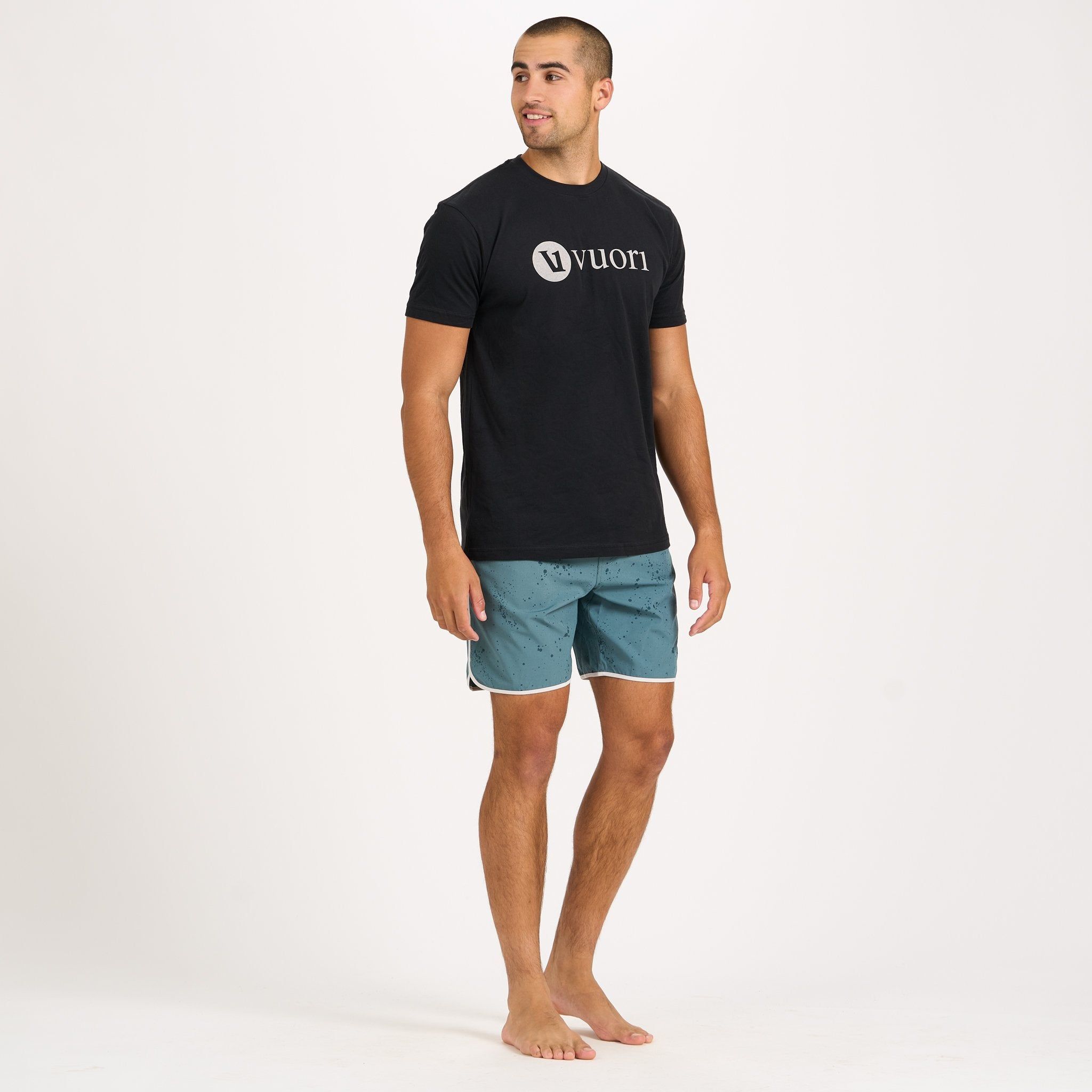 V1 Vuori Wordmark Logo Tee | Black sold by Vuori product image thumbnail 4
