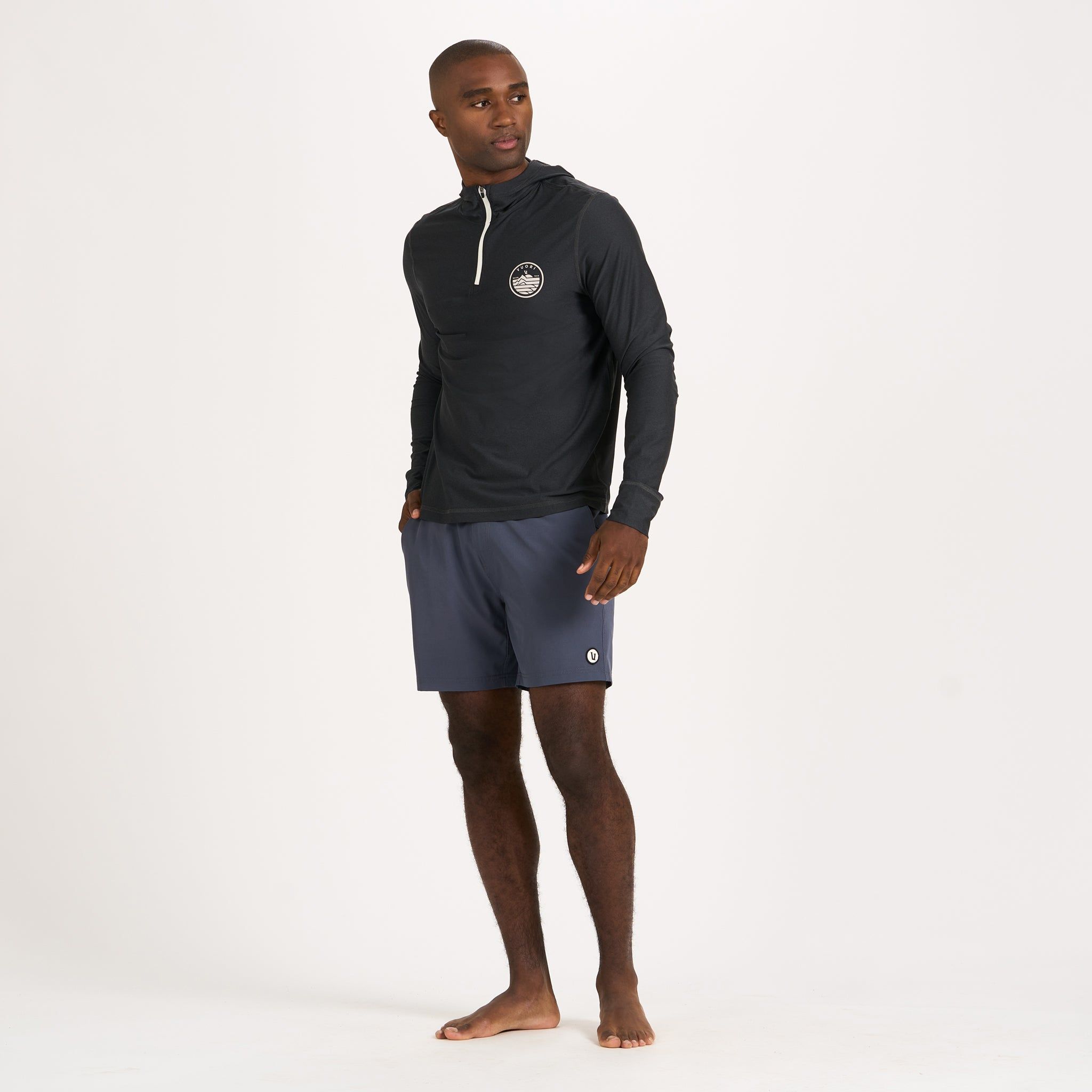 Uluwatu Water Hoodie | Black Heather sold by Vuori product image thumbnail 3
