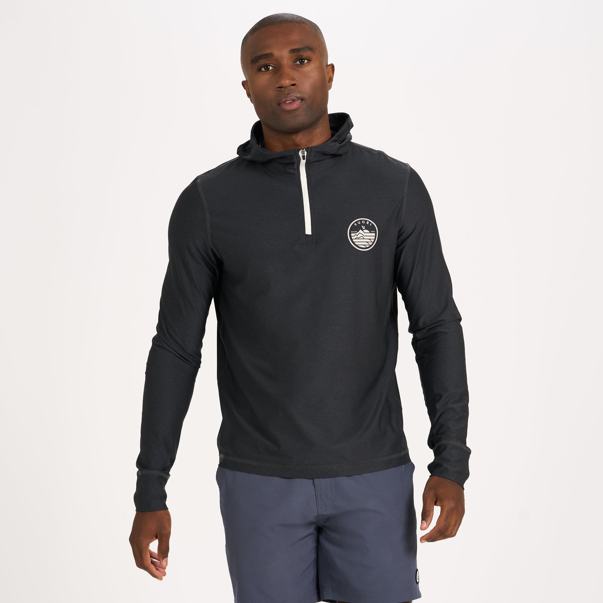 Uluwatu Water Hoodie | Black Heather sold by Vuori product image thumbnail 2
