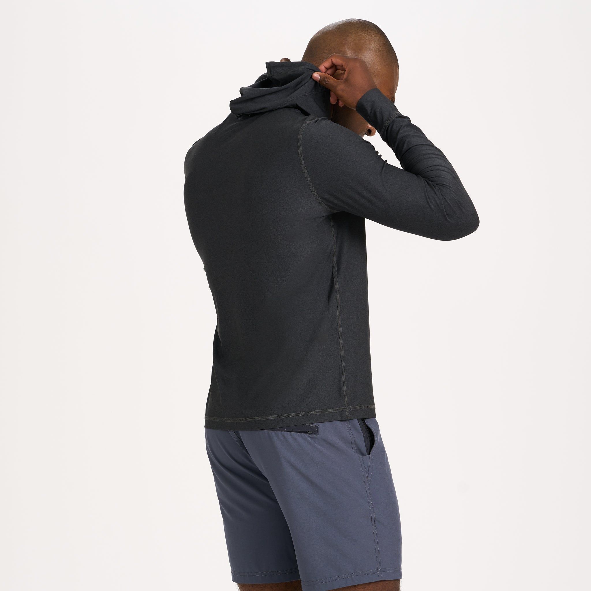 Uluwatu Water Hoodie | Black Heather sold by Vuori product image thumbnail 4