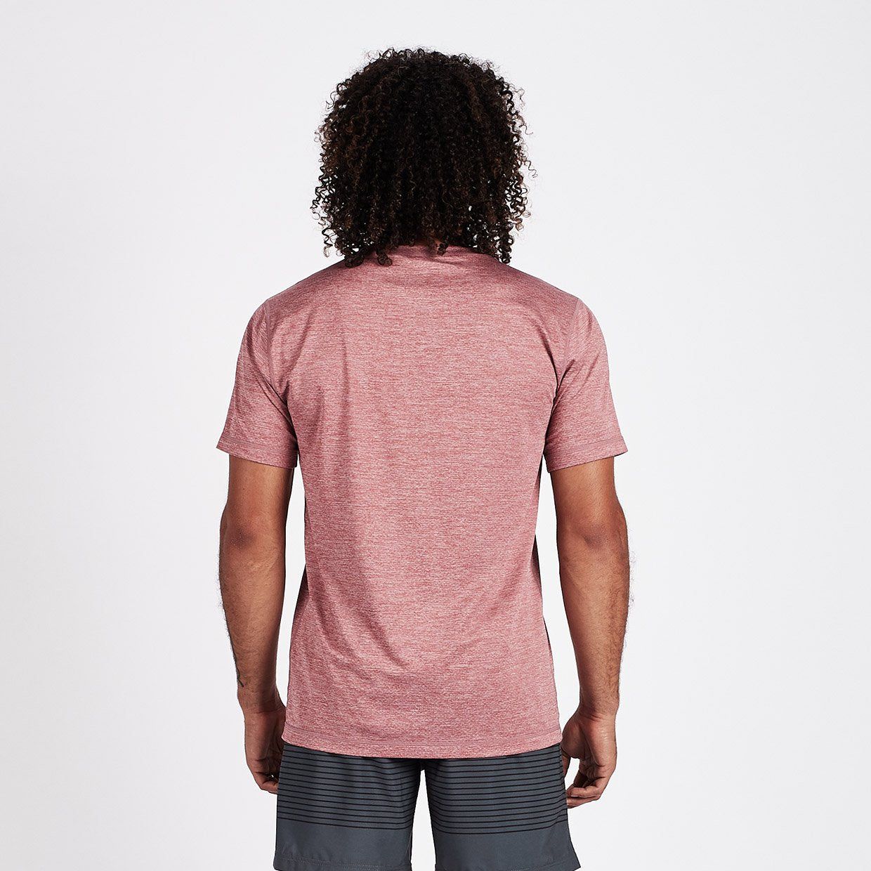 V1 Vuori Tech Tee | Saltwater Red Heather sold by Vuori product image thumbnail 4