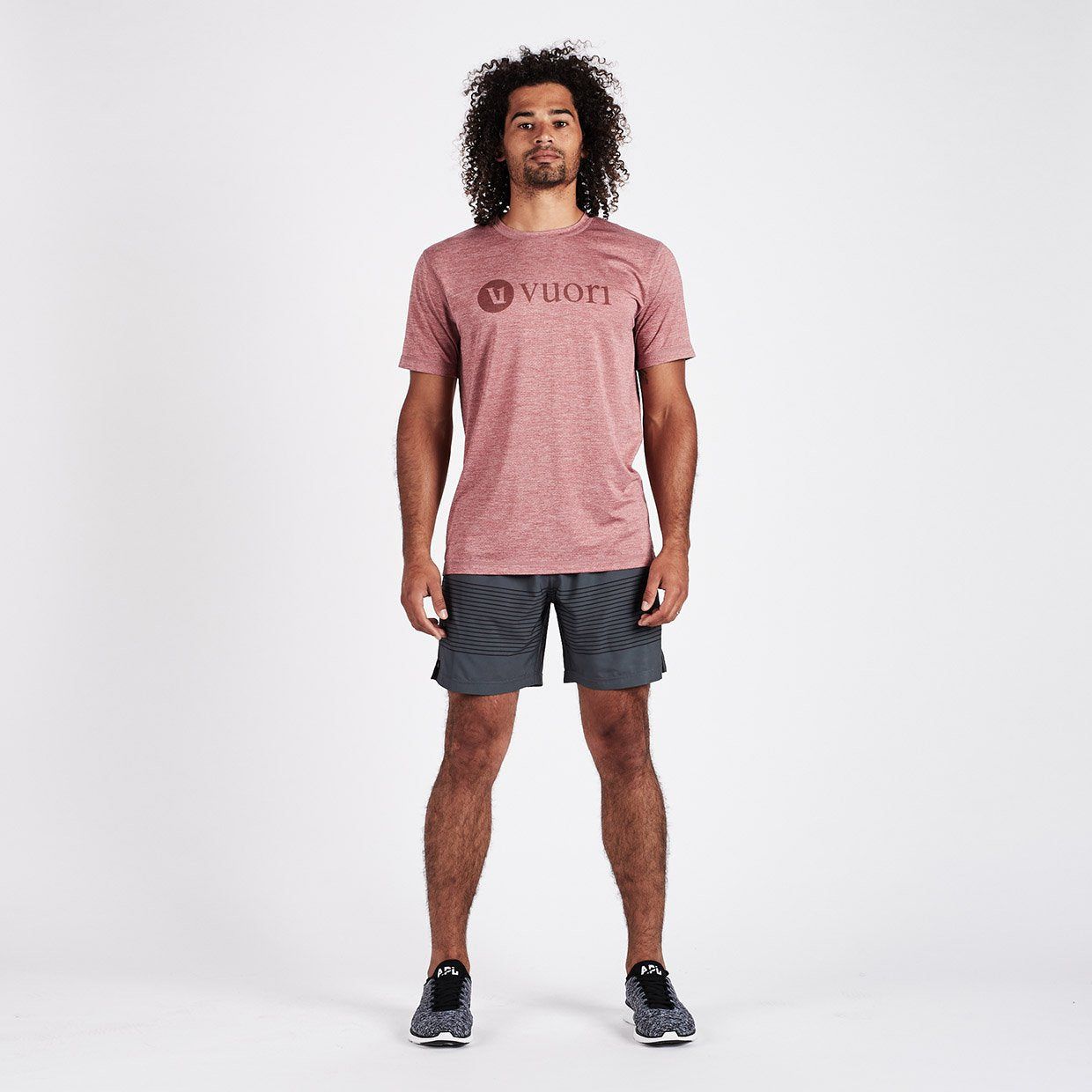 V1 Vuori Tech Tee | Saltwater Red Heather sold by Vuori product image thumbnail 5