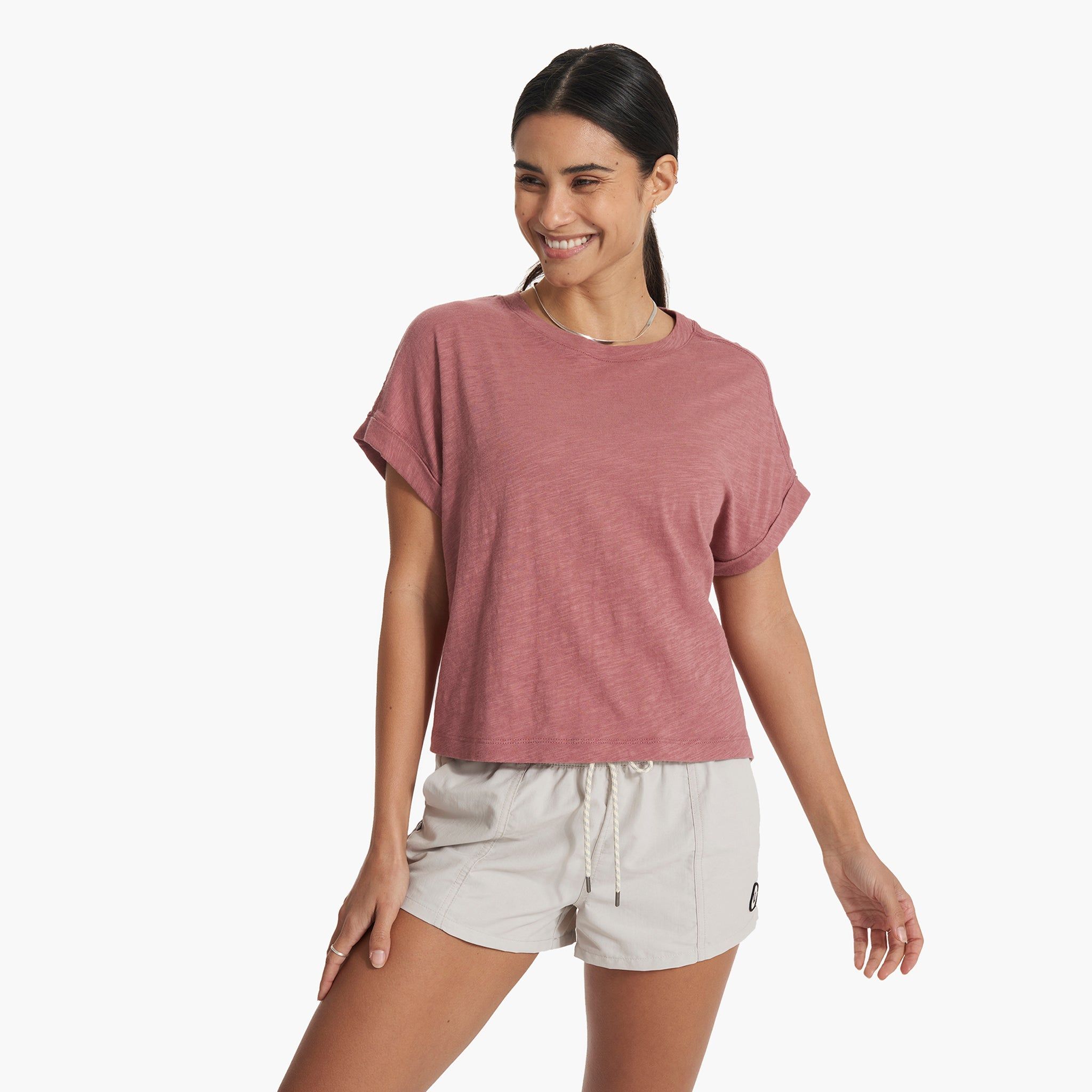 Sunset Easy Tee | Marsala sold by Vuori