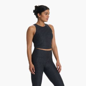 Elevation Plyo Tank | Charcoal Heather Gingham sold by Vuori