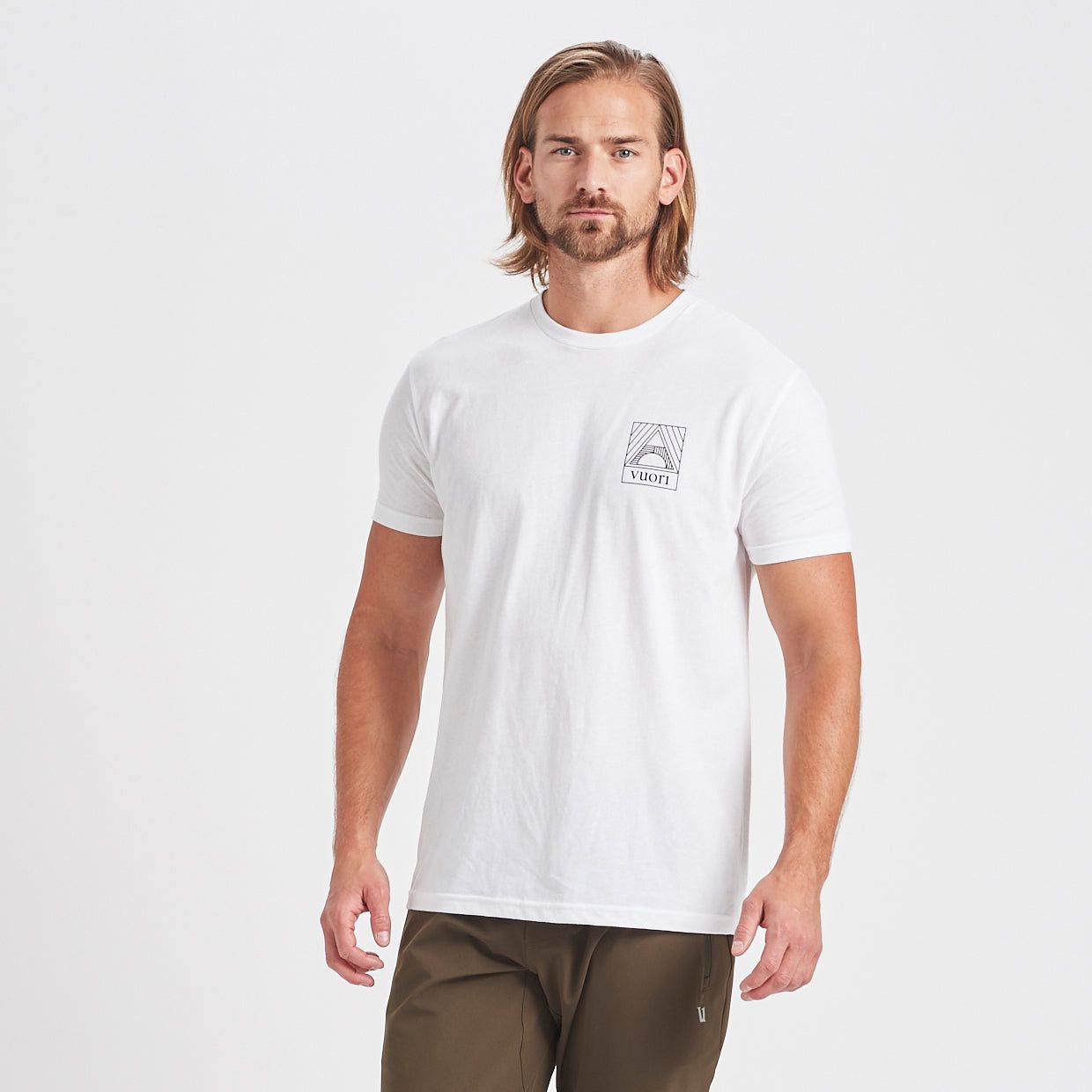 Geometric Pocket Tee | White sold by Vuori product image thumbnail 2