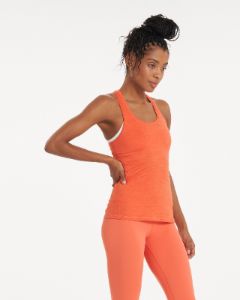 Lux Performance Tank | Grapefruit Heather sold by Vuori