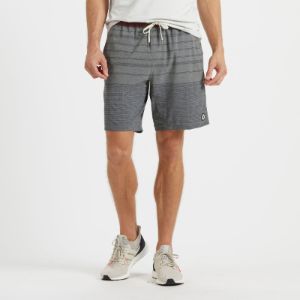 Kore Short | Grey Varied Stripe sold by Vuori