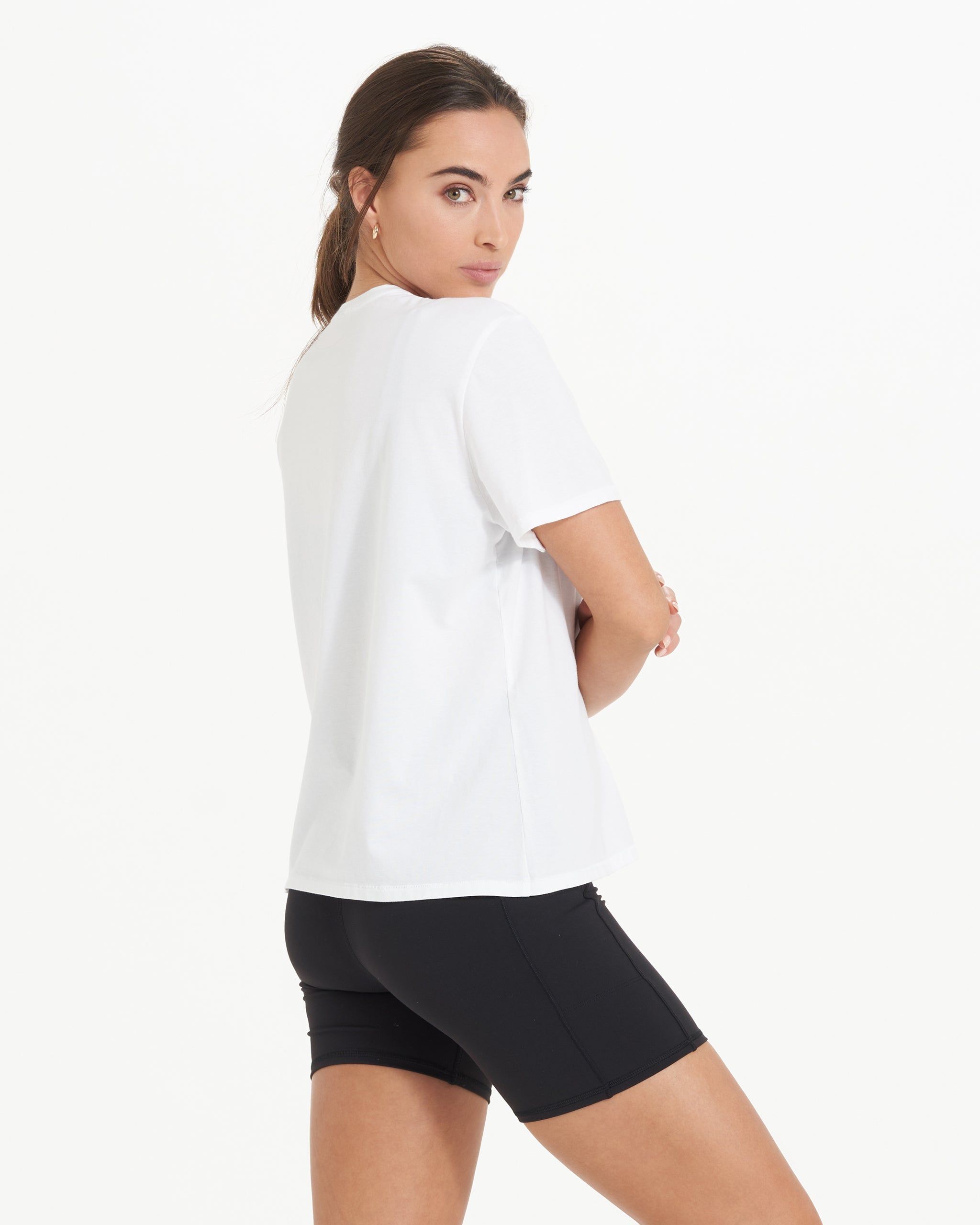 Feather Tee | White sold by Vuori product image thumbnail 3