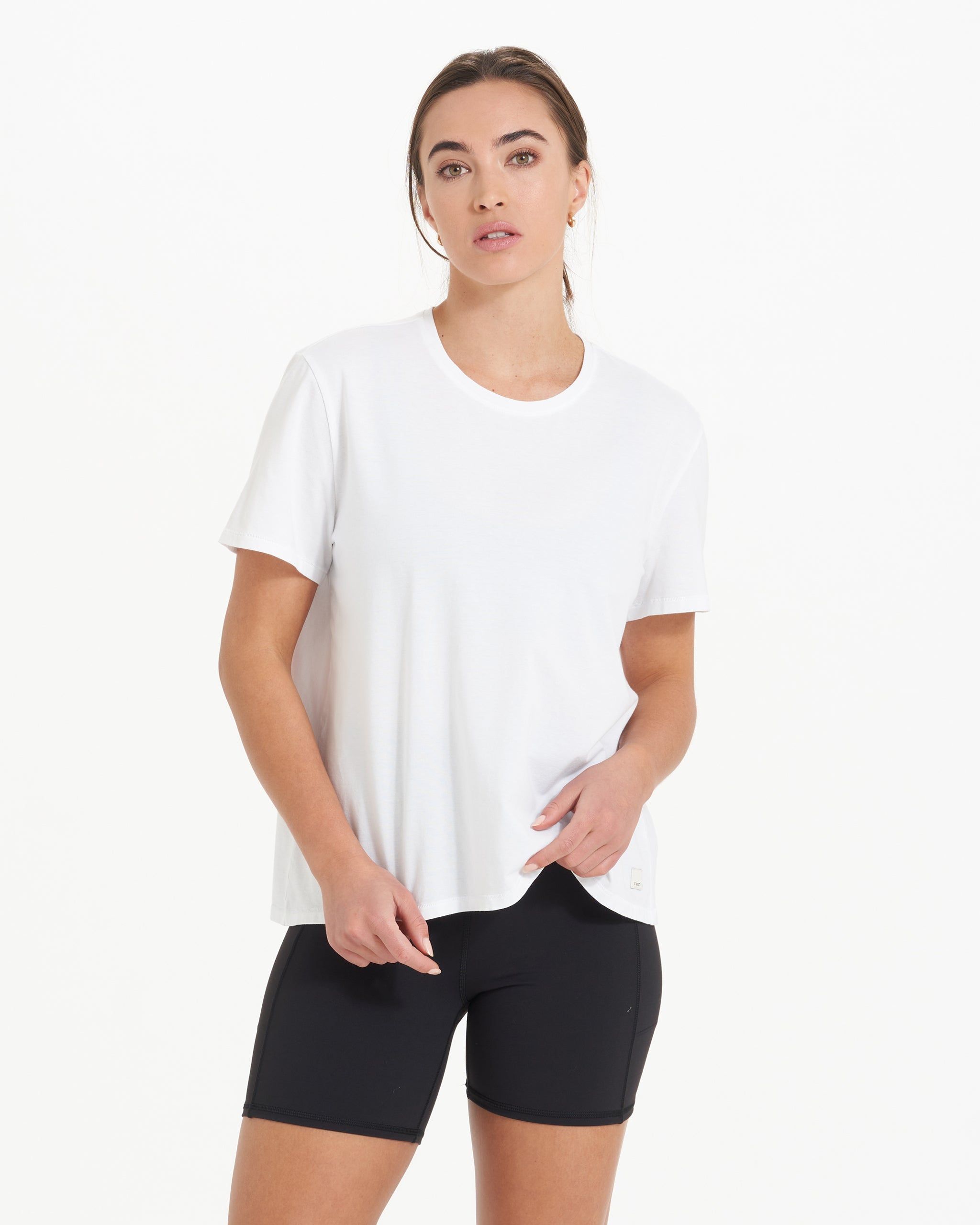 Feather Tee | White sold by Vuori