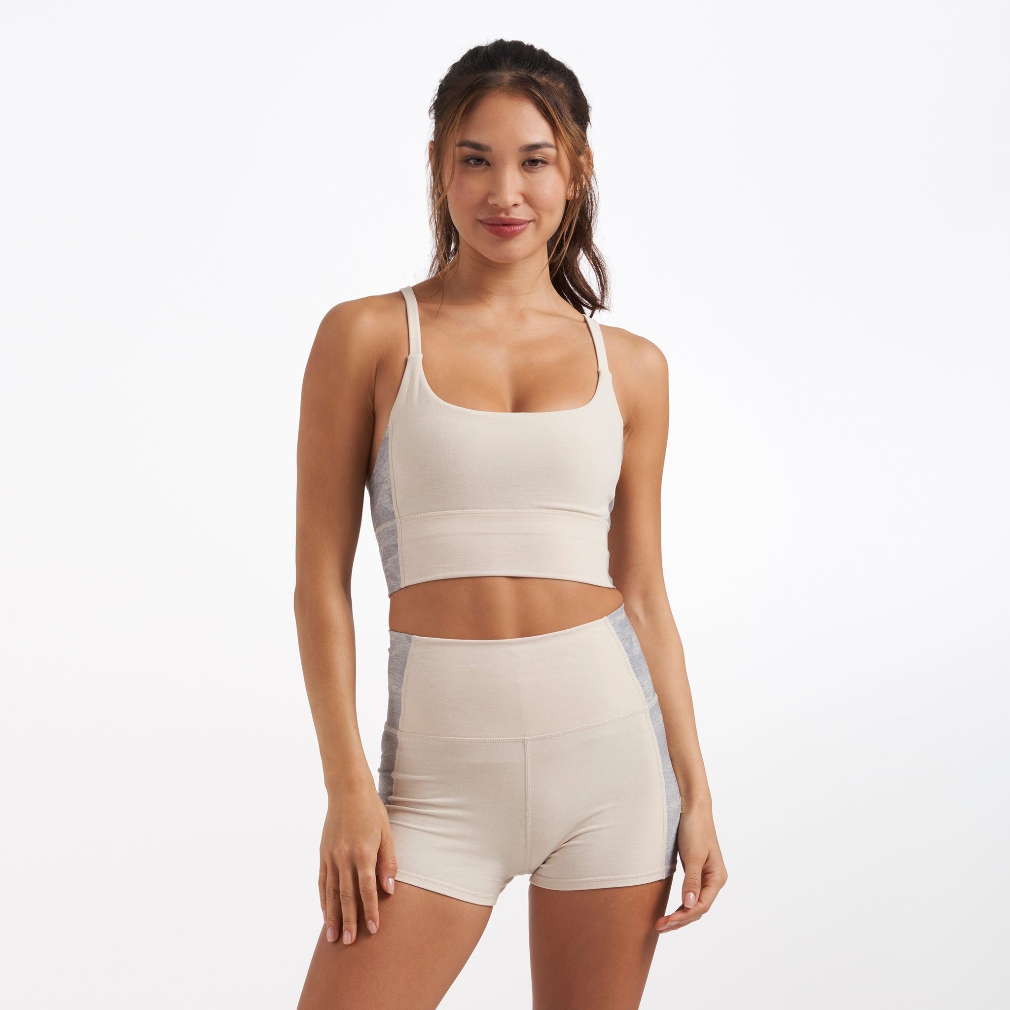 Aspire Elevation Bra | Dune Heather sold by Vuori