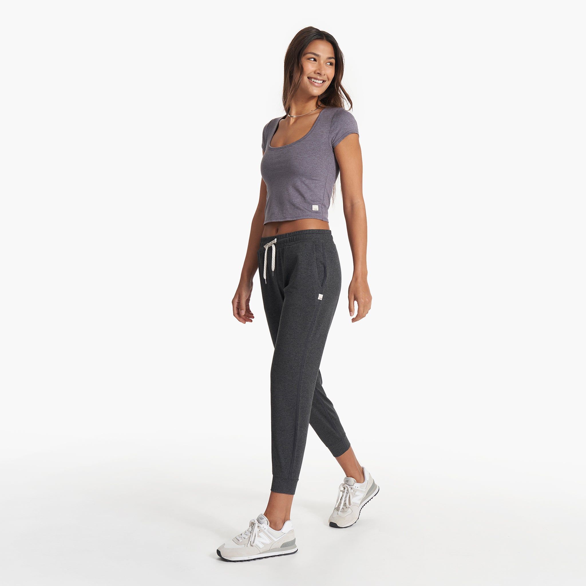 Short Sleeve Halo Crop | Sawyer Heather sold by Vuori product image thumbnail 4